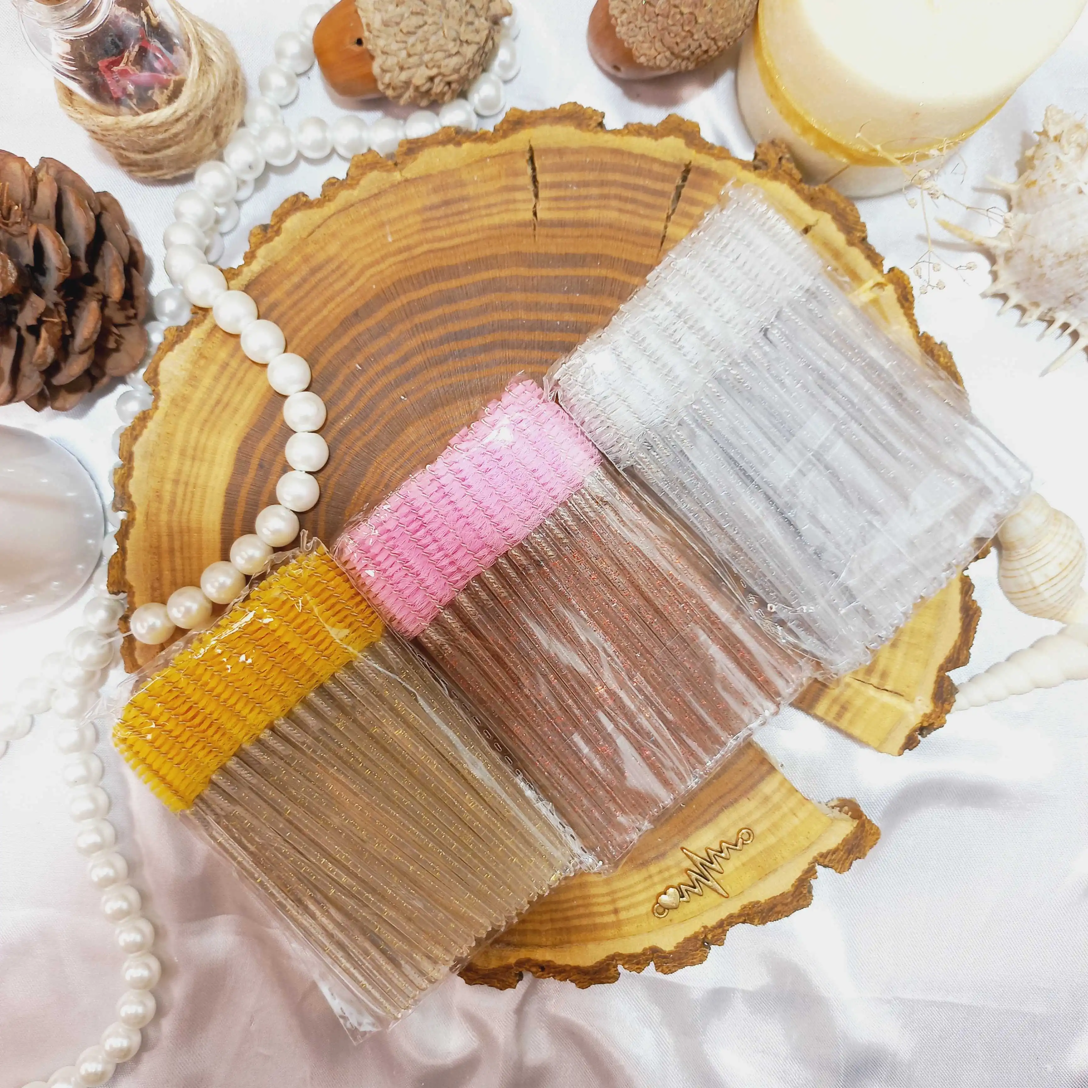 برس ابرو و مژه رنگی شیشه ای | پخش عمده