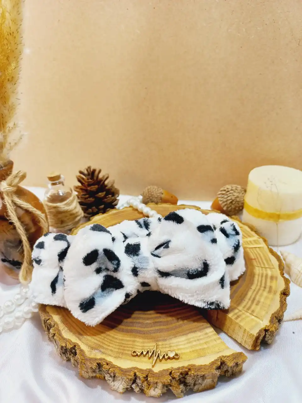 هدبند حوله ای پلنگی