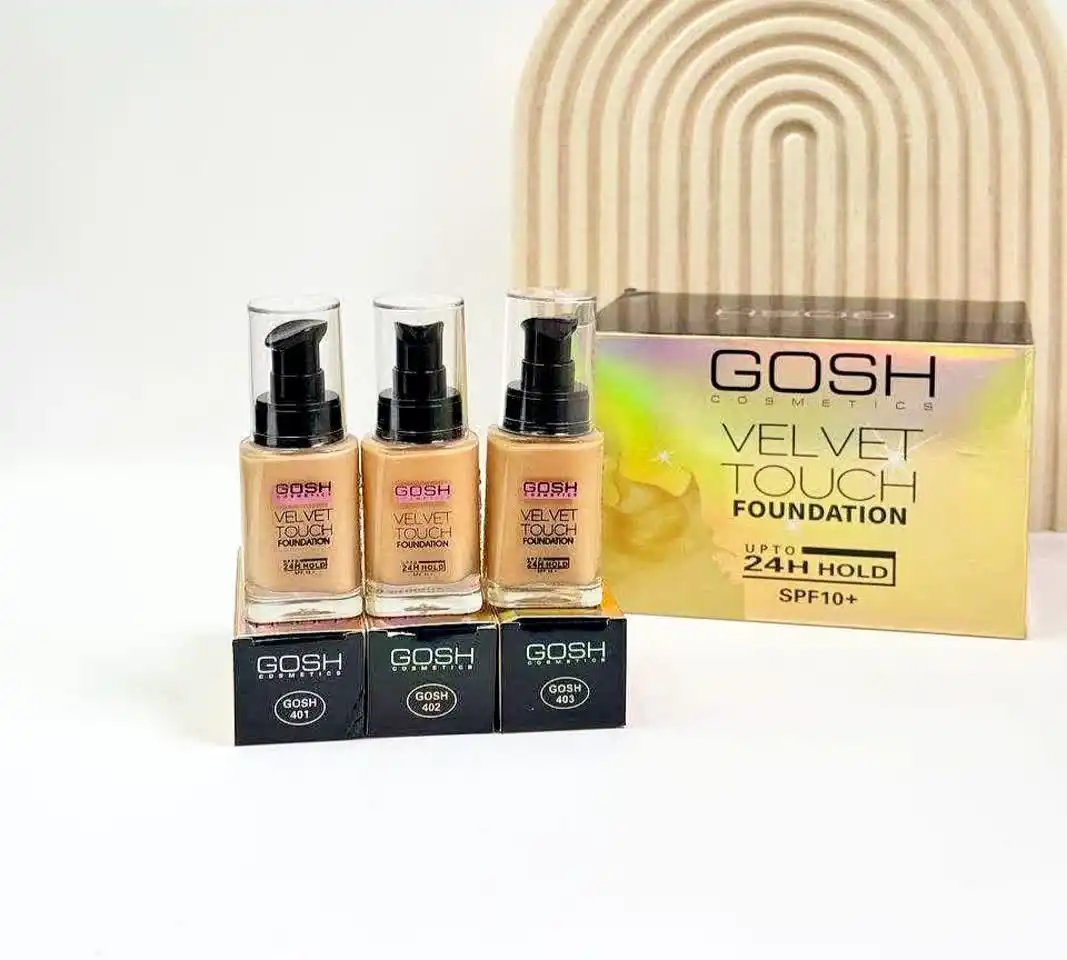 کرم پودر مات و مخملی گاش Gosh velvet touch اورجینال مناسب انواع پوست