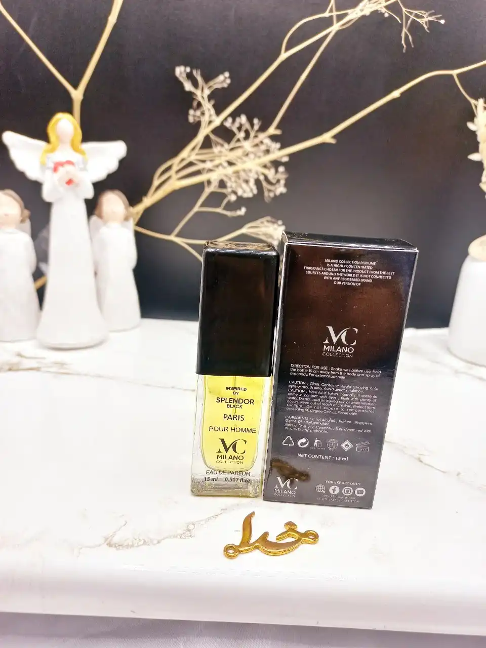 ادکلن مردانه SPLENDOR BLACK حجم 15 ML