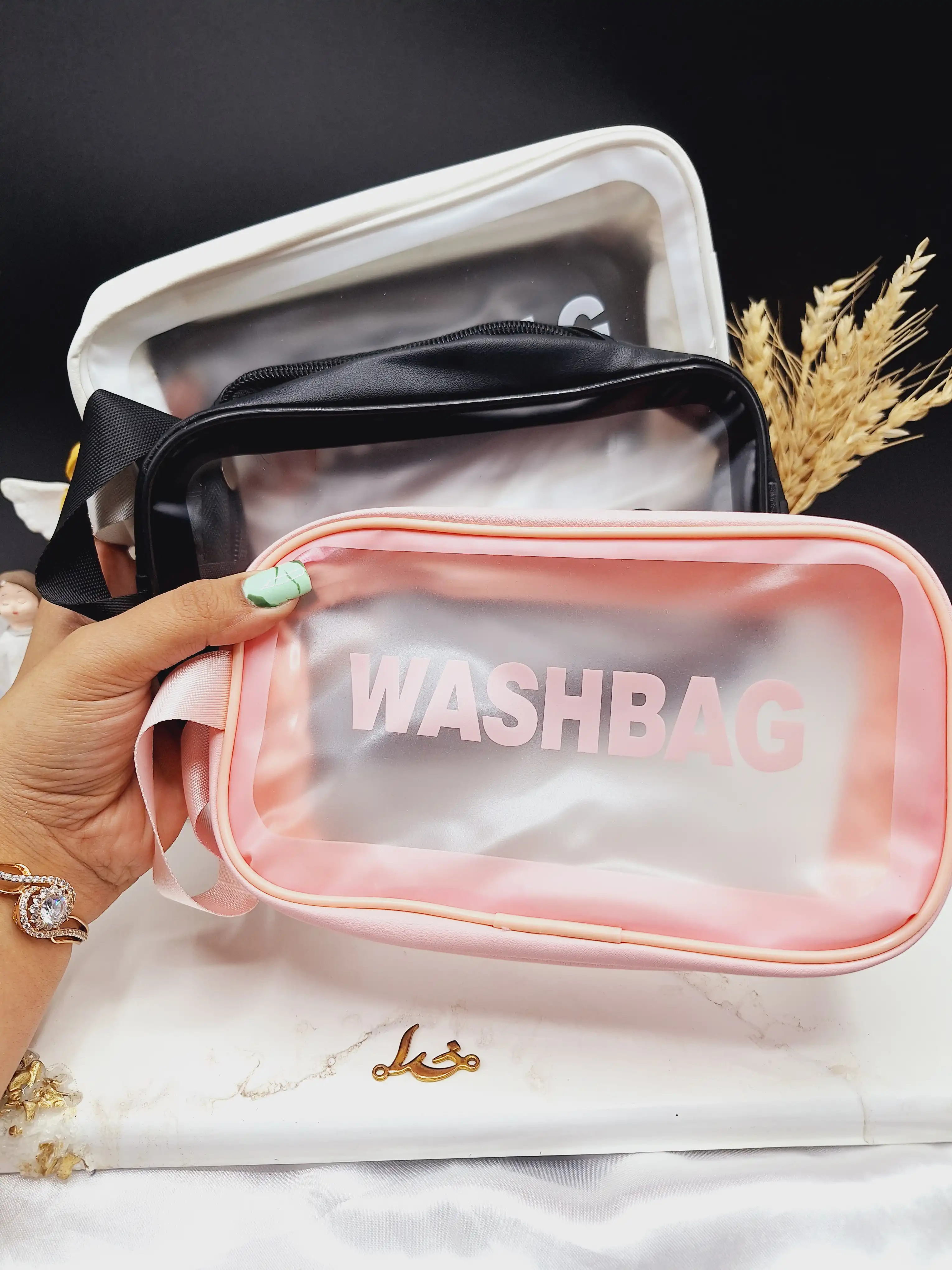کیف لوازم آرایش کوچک WASHBAC سایز 10*20