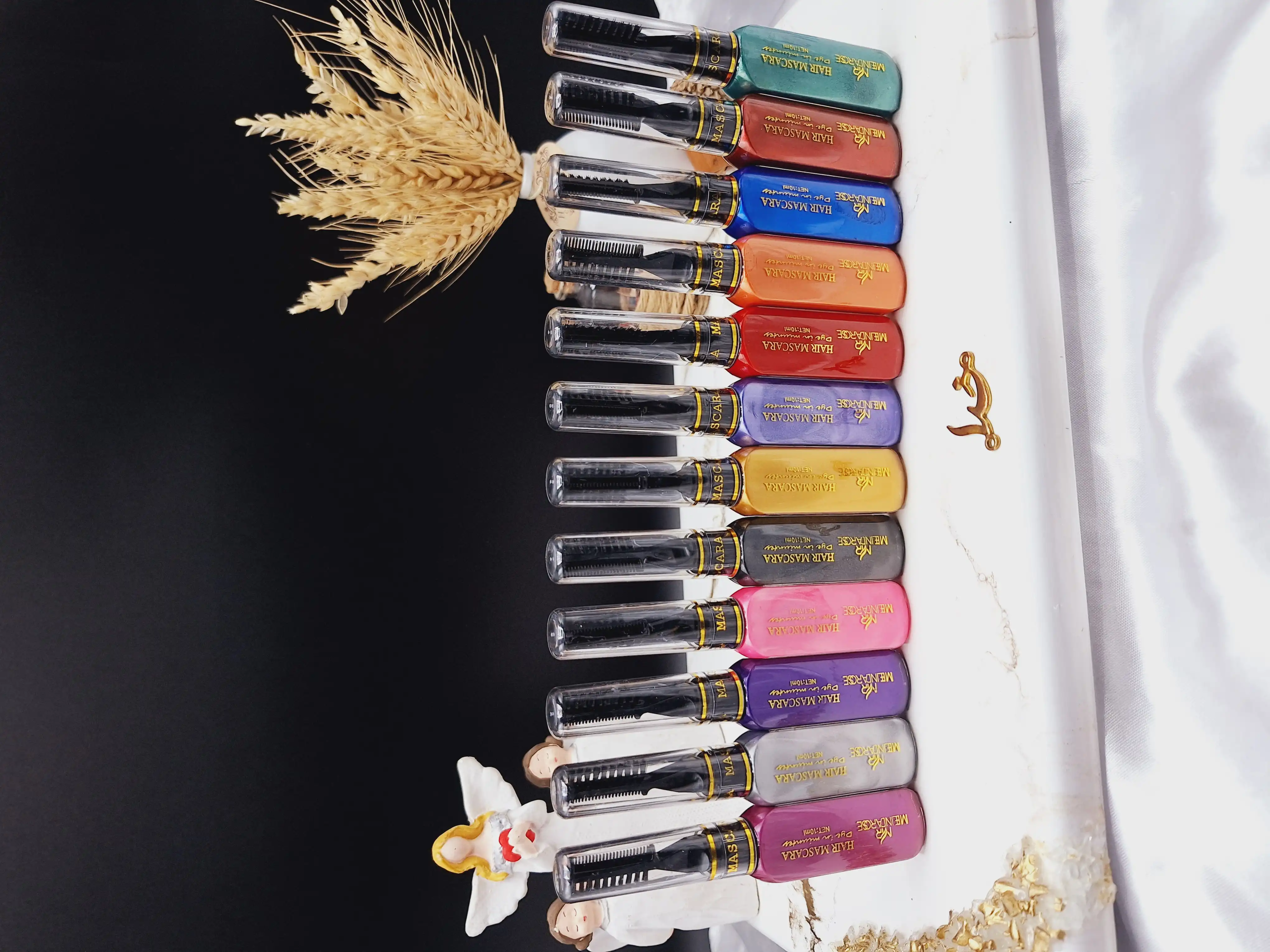 پک ریمل مو زیبا 12 رنگ HAIR MASCARA کد 19G