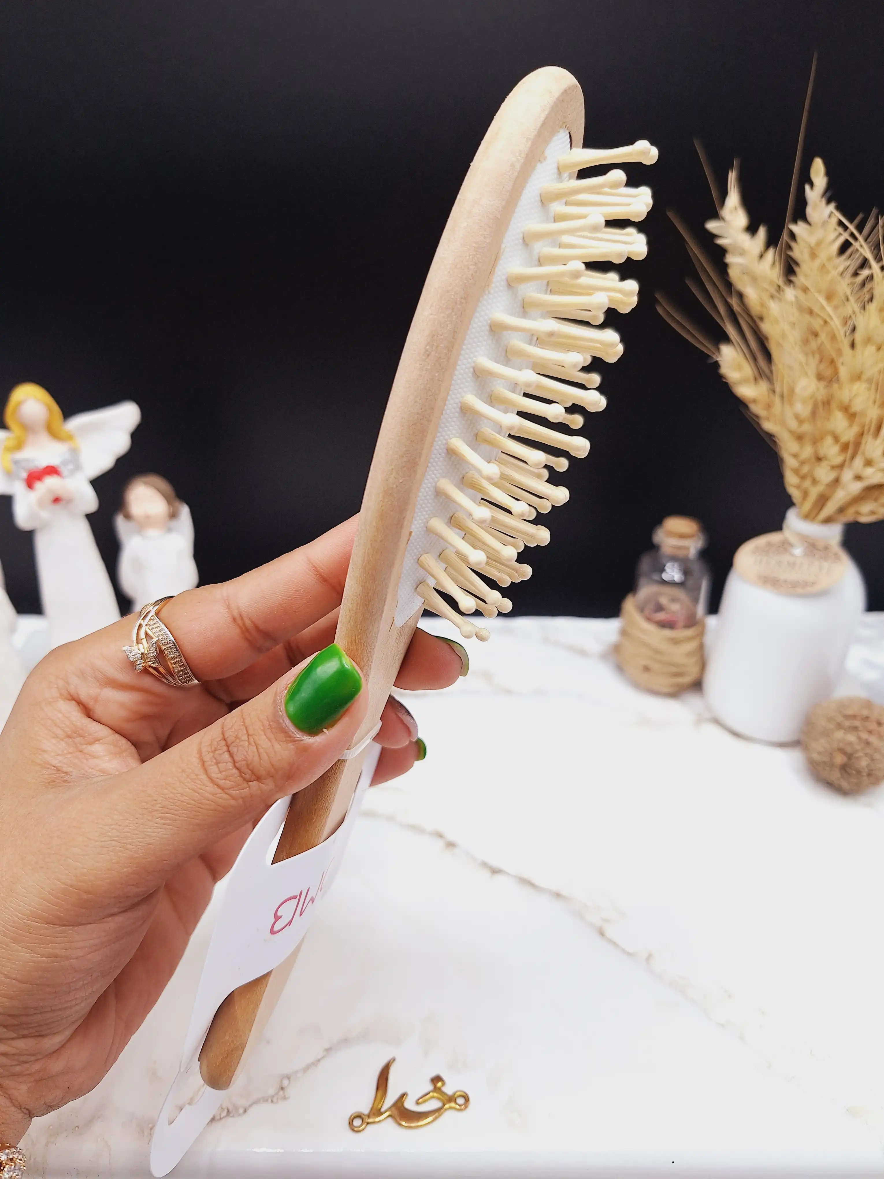 برس مو بامبو چوبی کوچک  با کیفیت COMB