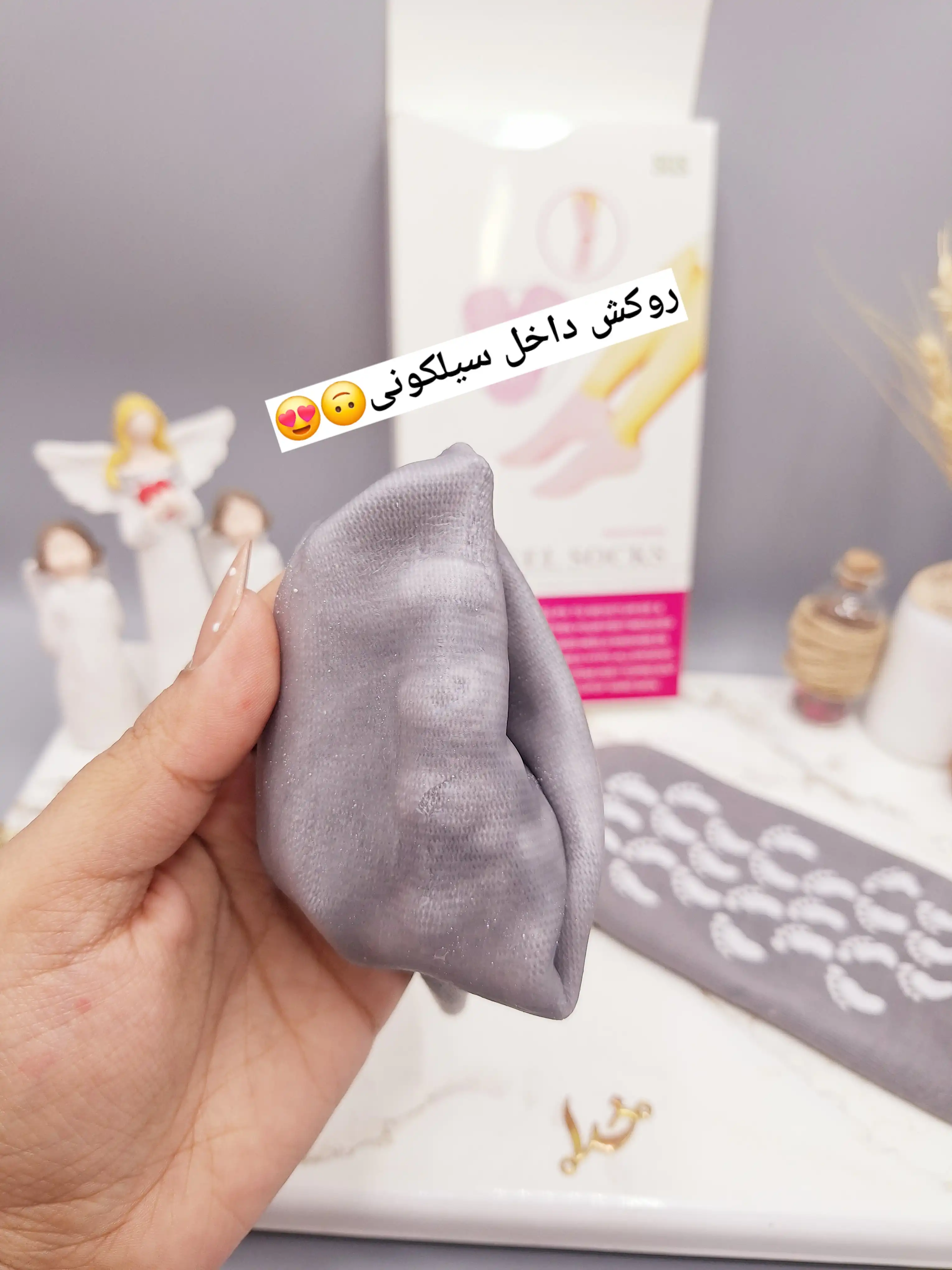 جوراب طبی سیلیکونی رفع ترک پا