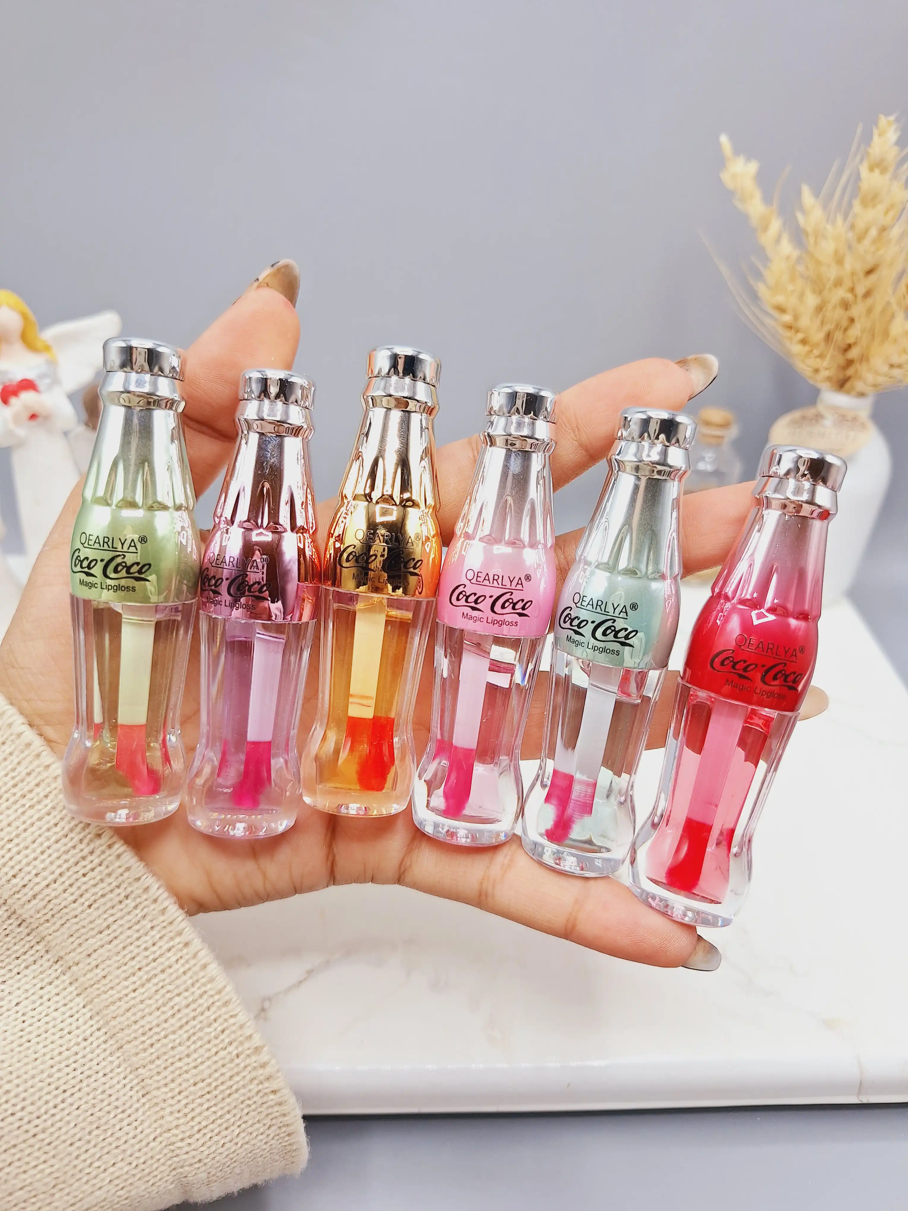 برق لب طرح بطری نوشابه ای برند ‏QEARLYA‏ کد 7202