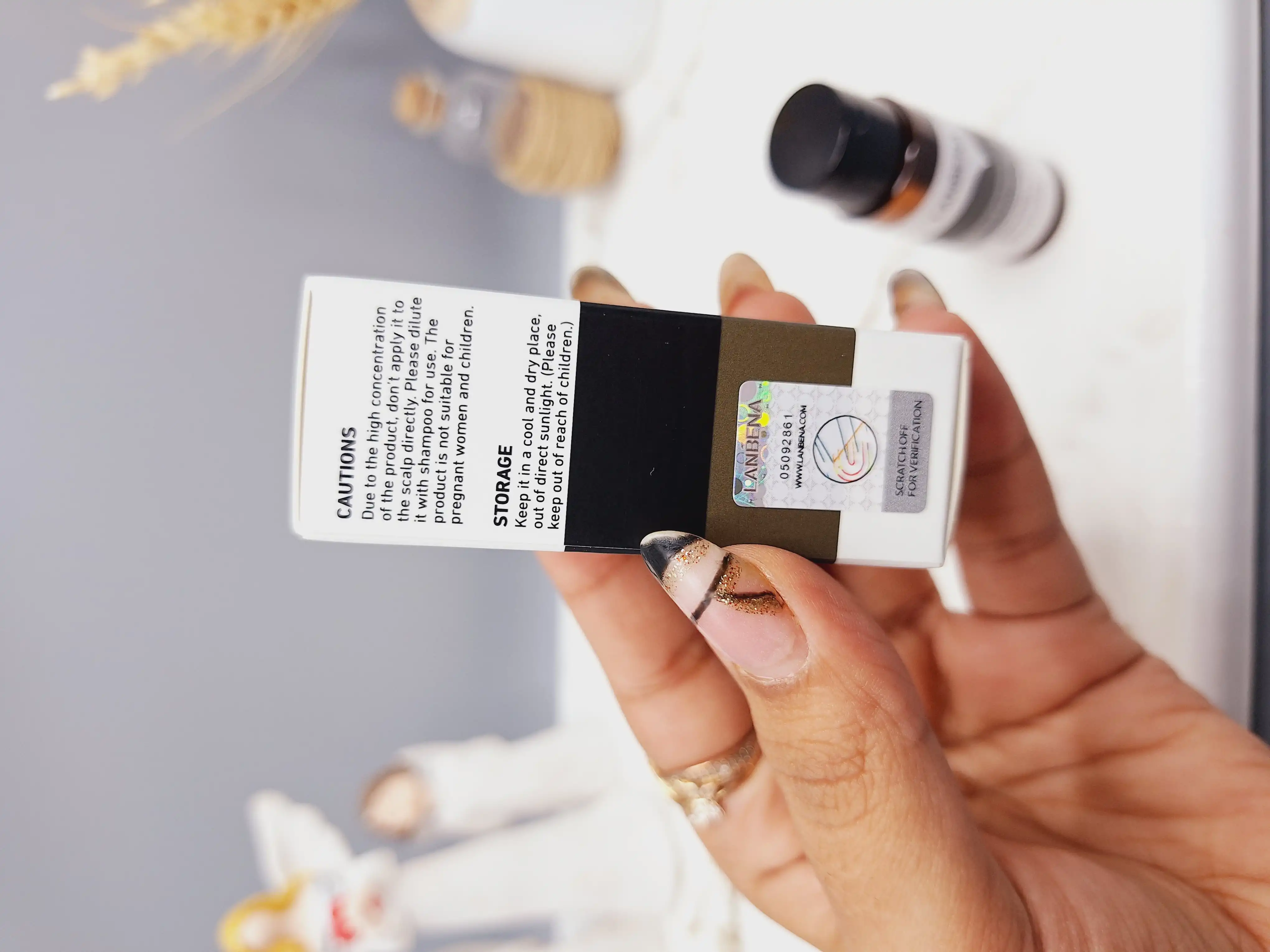 روغن تقویت و رشد مو لانبنا مناسب ضد ریزش مو و ضخیم کننده تارهای مو کد 0380