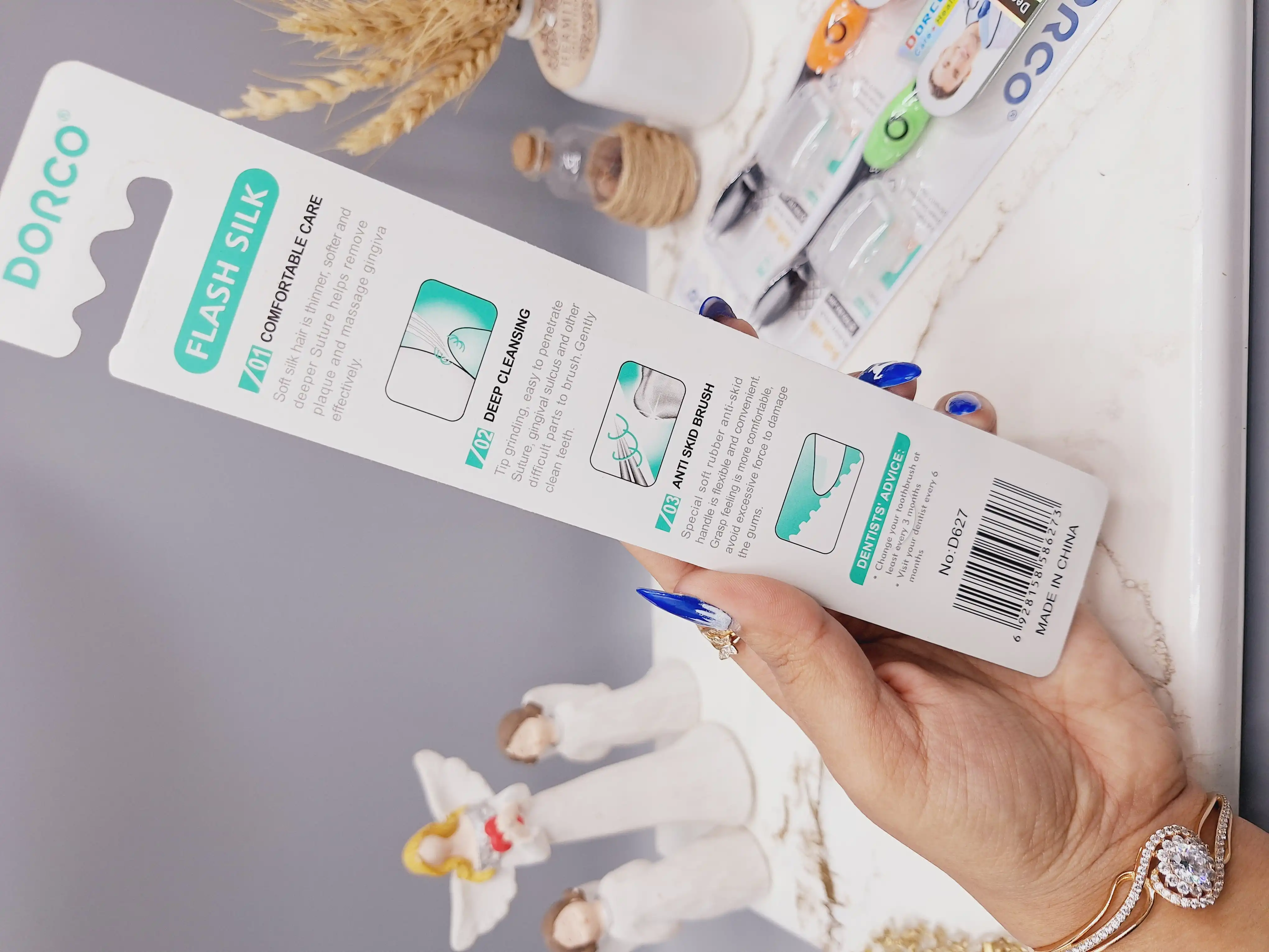 مسواک اورجینال DORDO مدل سافت سیلک کد 627