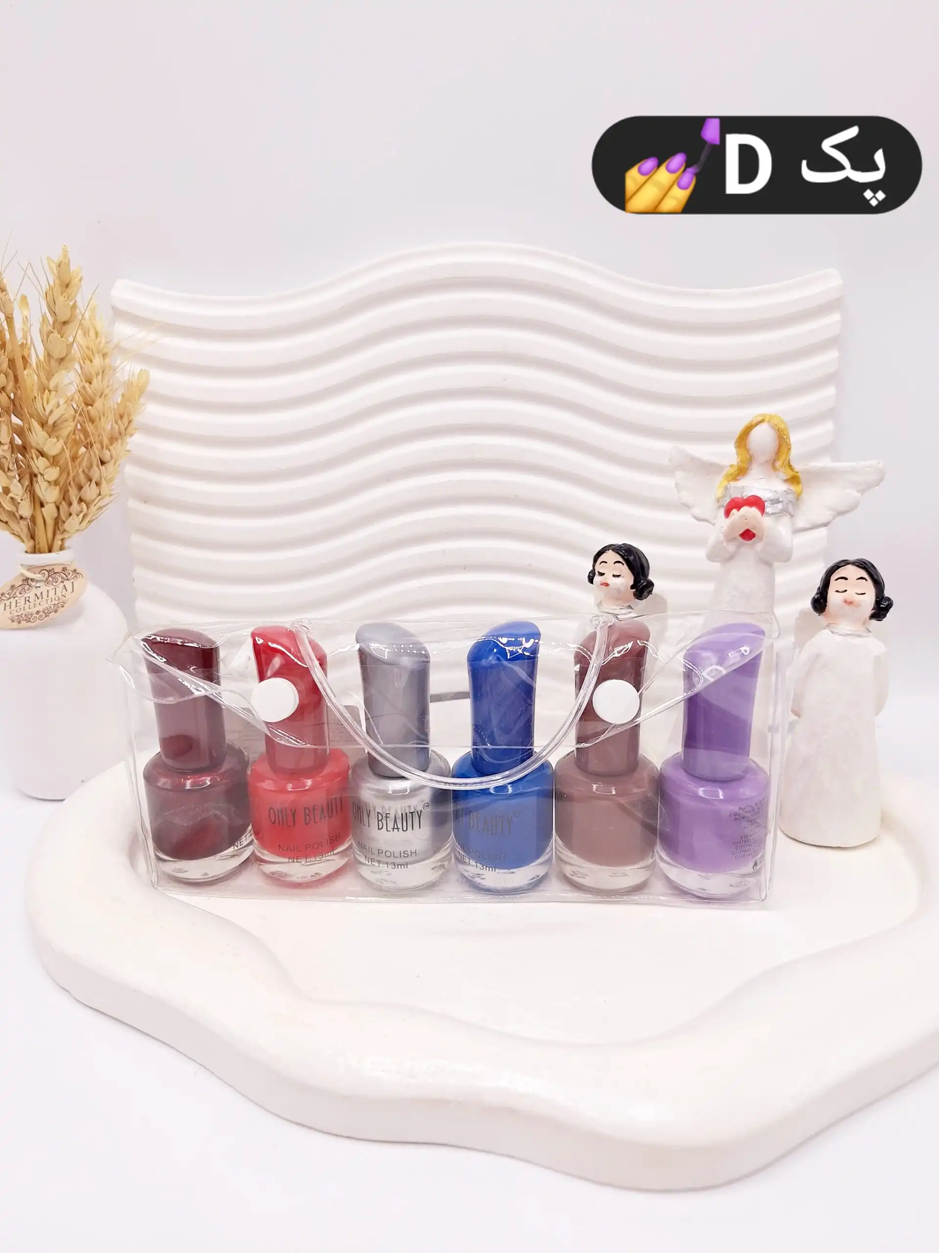 پک 6 تایی لاک ناخن کیفی کد 1166