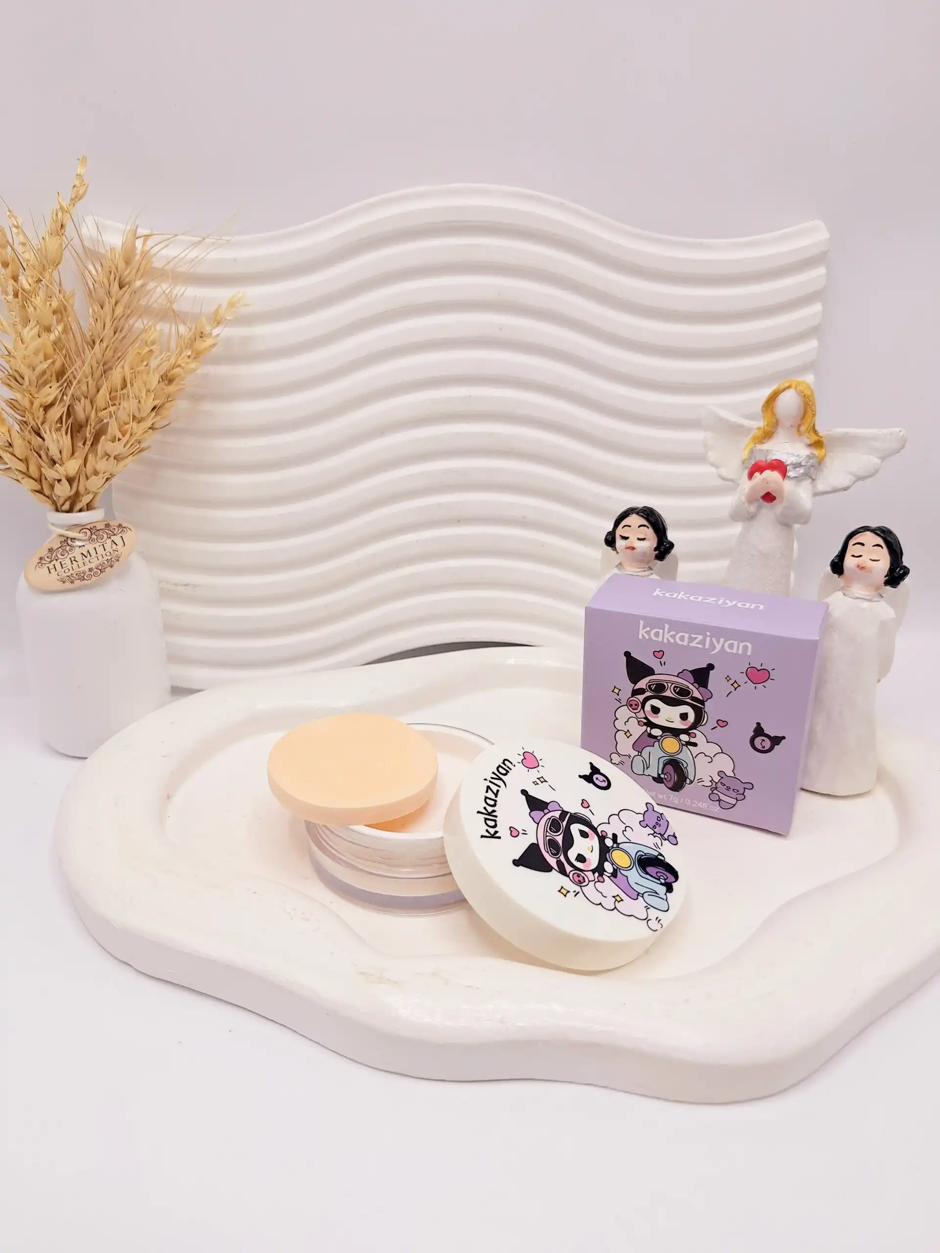 پودر فیکس کرومی بنفش kakaziyan کد 015_9 (کارتن بنفش)