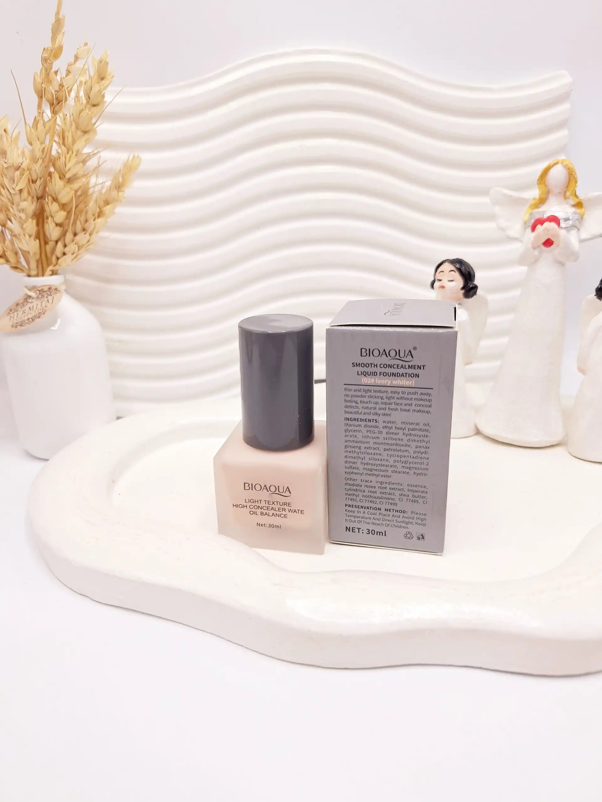 کرم پودر فول کاور مات بیوآکوا (حاوی ضد لک) حجم 30 میل کد 8821