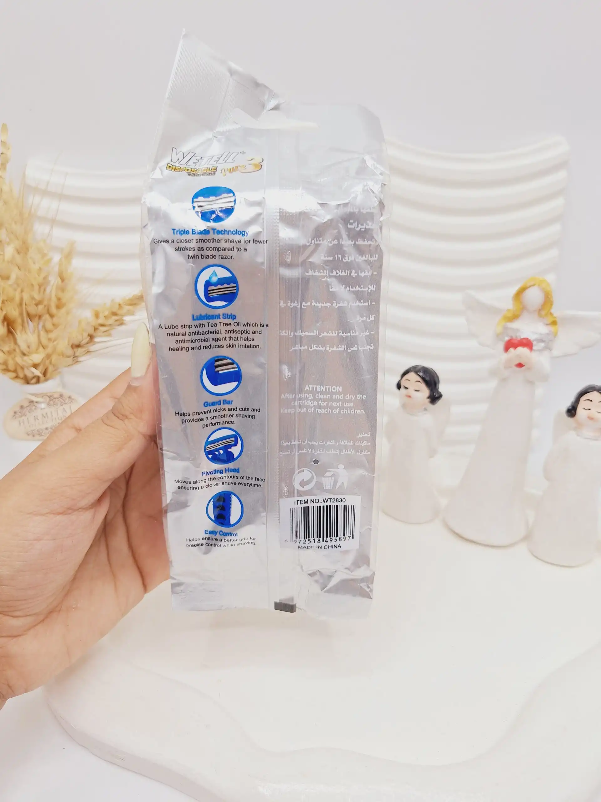 ژیلت 3 لبه 5 عددی کد 2830