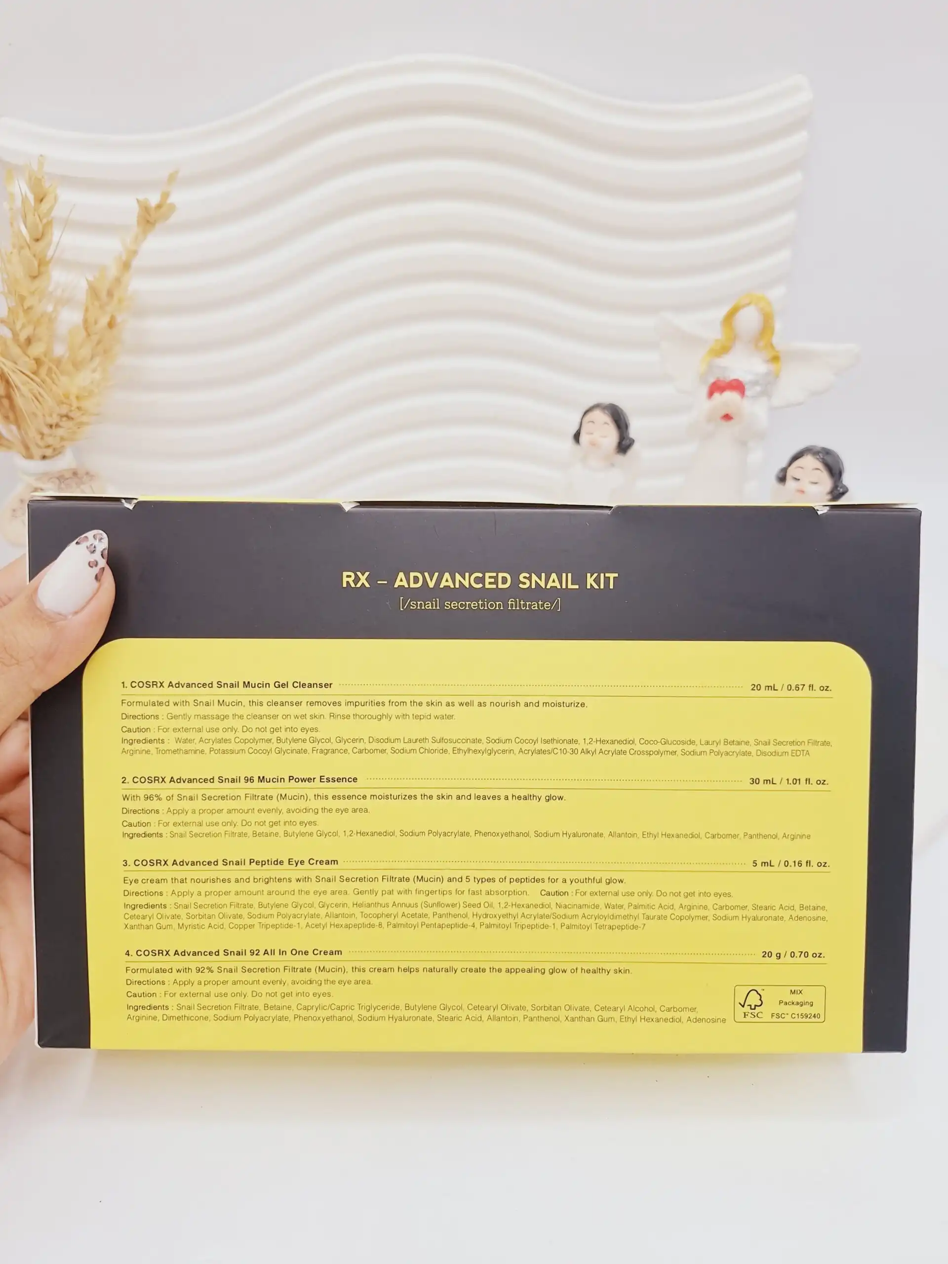 کیت ترمیم کننده پوست 4 مرحله ای حلزون کوزارکس 2800