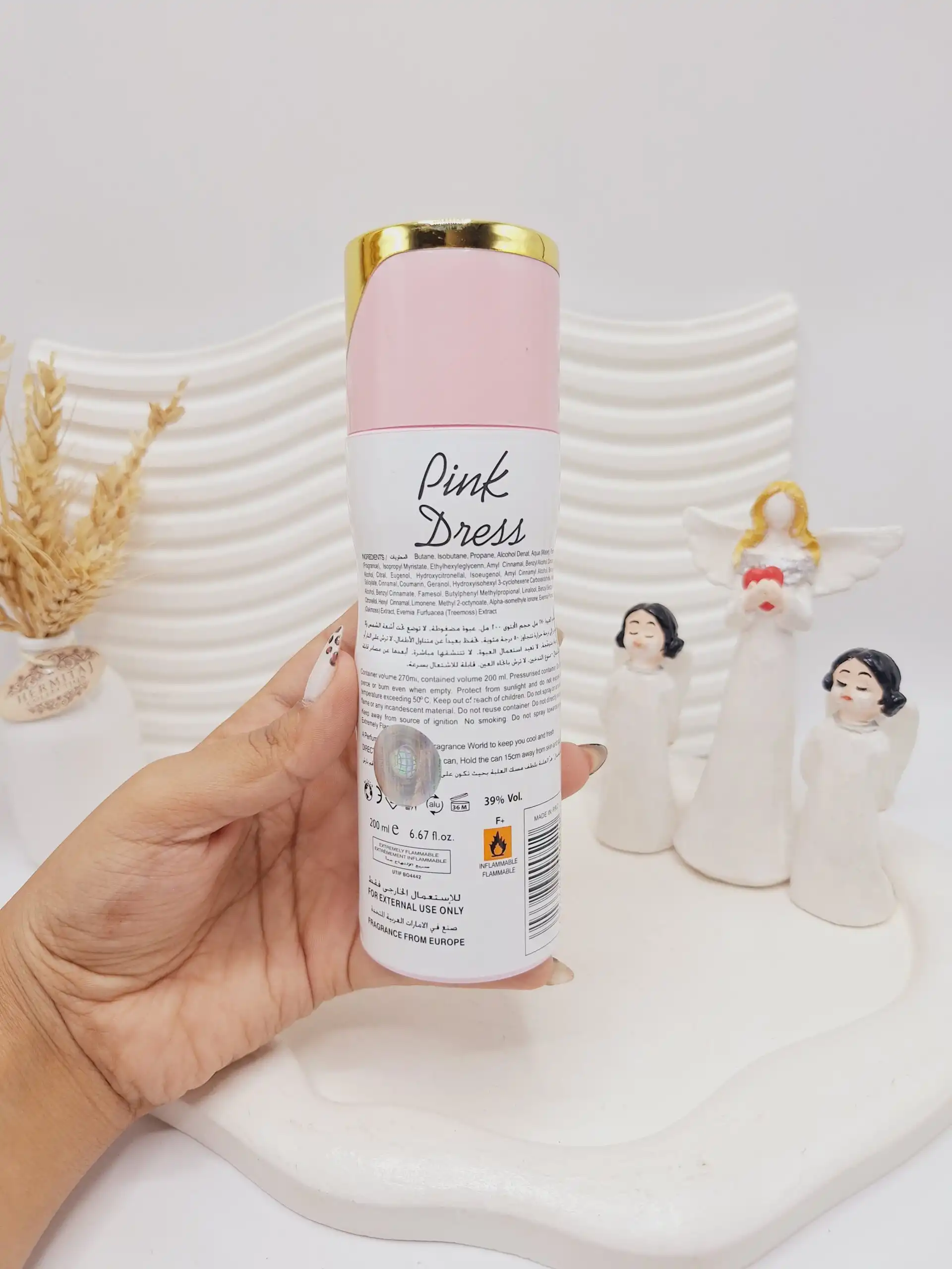 اسپری خوشبو کننده بدن Pink Dres حجم 200 میل کد 0510