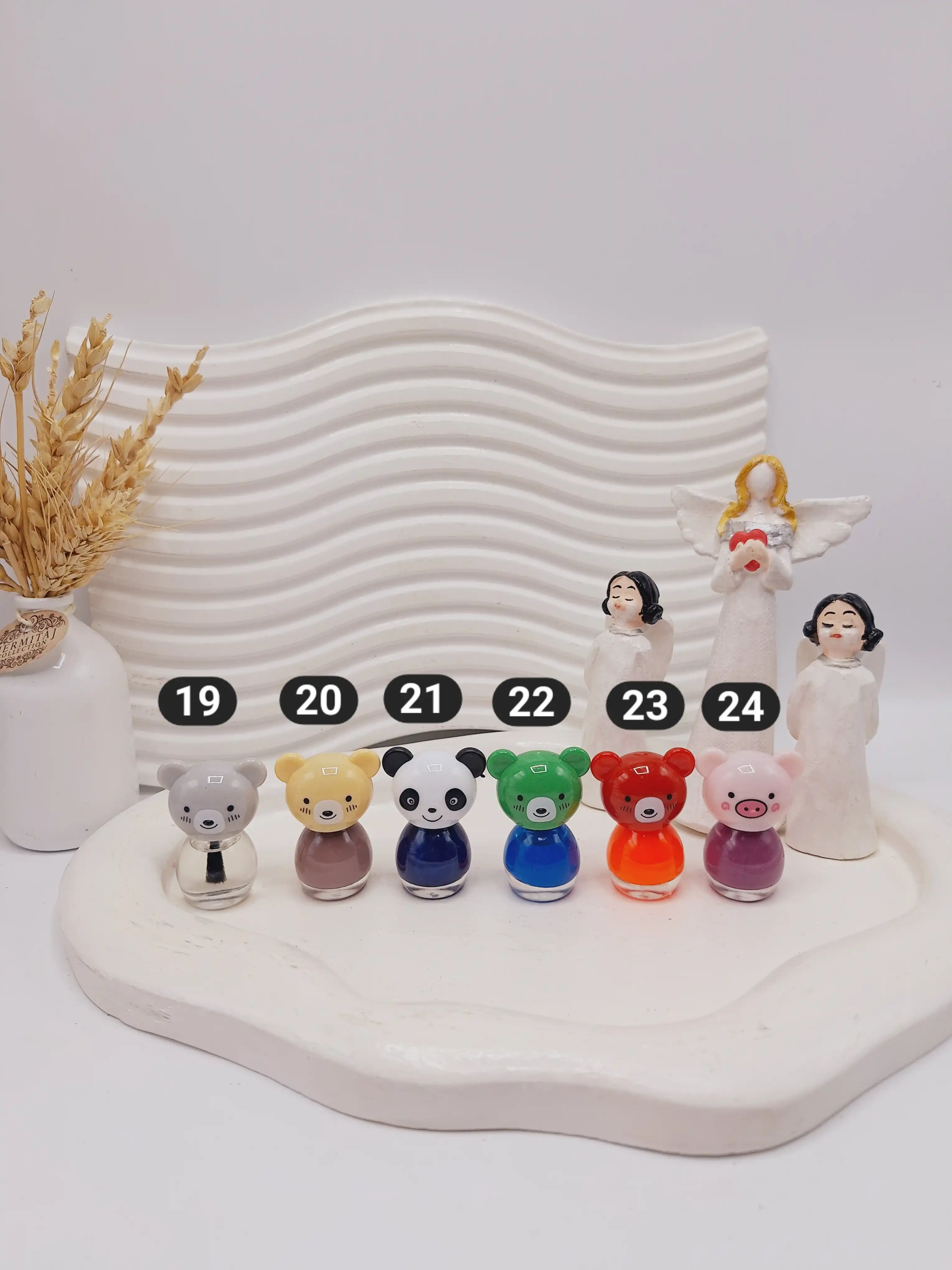 لاک ناخن بچگانه سایز کوچک طرح حیوانات کیوت Kuancai کد XC019-24