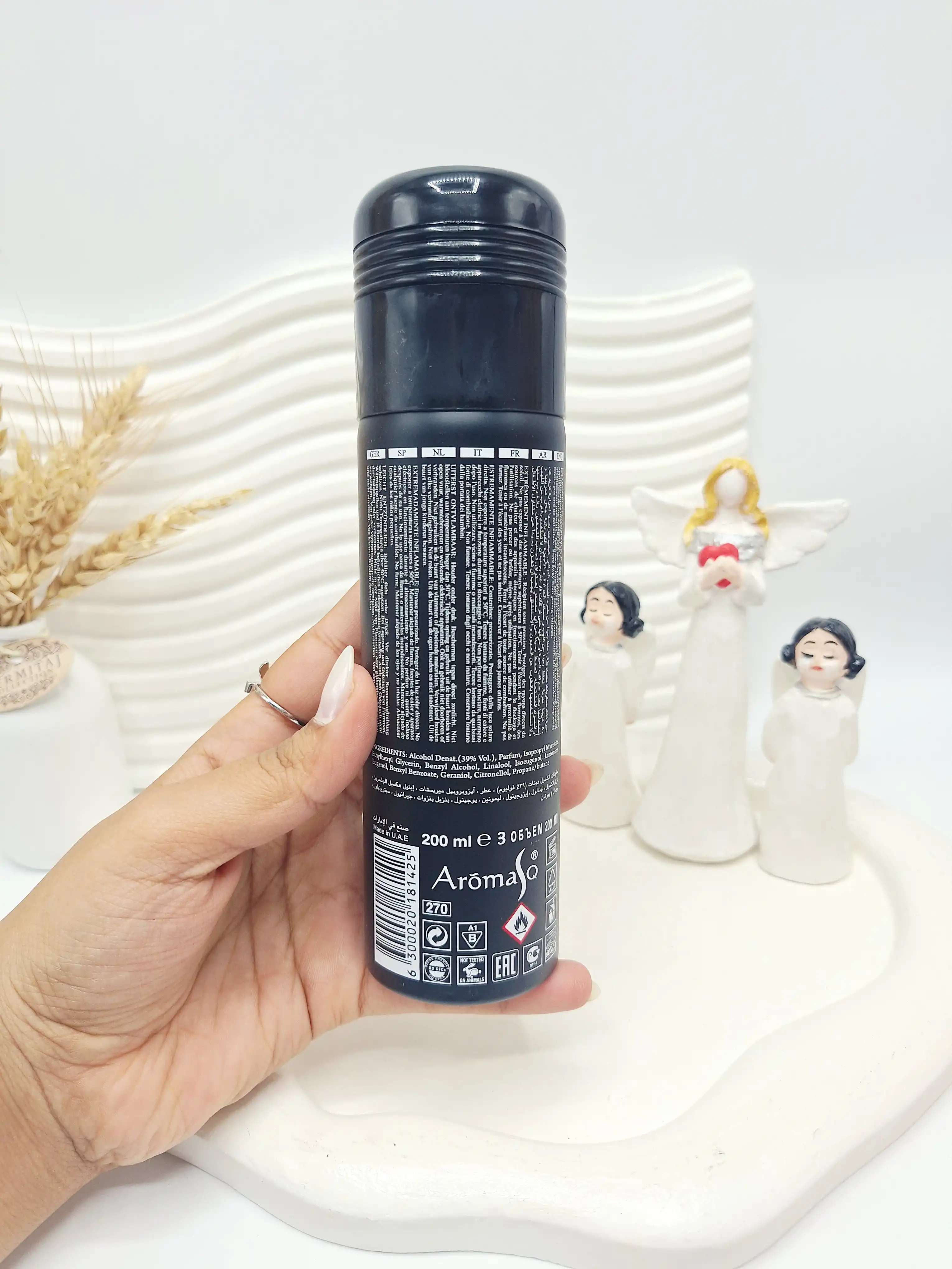 اسپری خوشبو کننده POWER BLACK حجم 200 میل عربی کد 1425