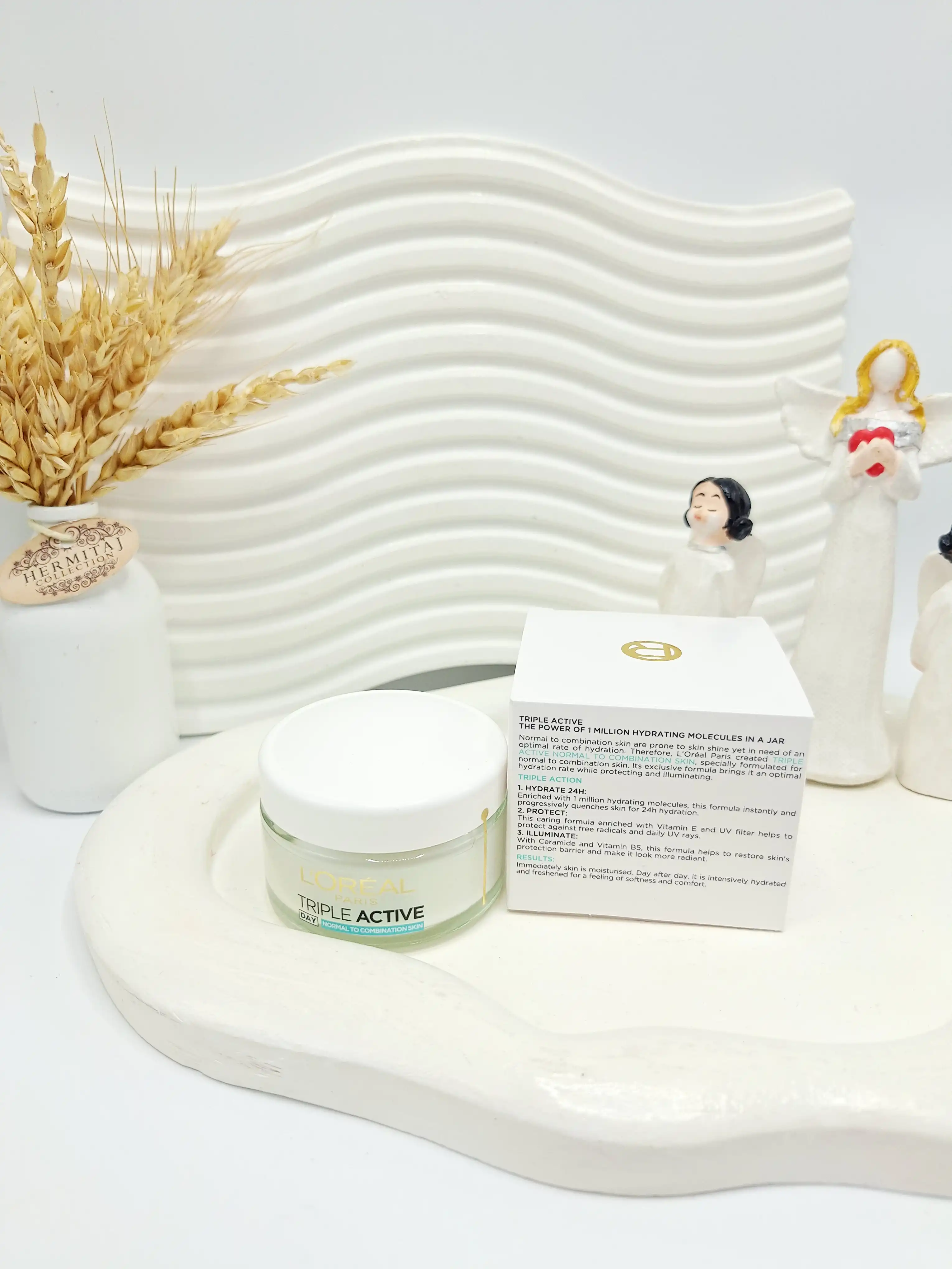 کرم روز لورآل تریپل اکتیو پوست نرمال تا مختلط اورجینال اصلی 100 درصد ساخت آلمان 50 میل کد 9596