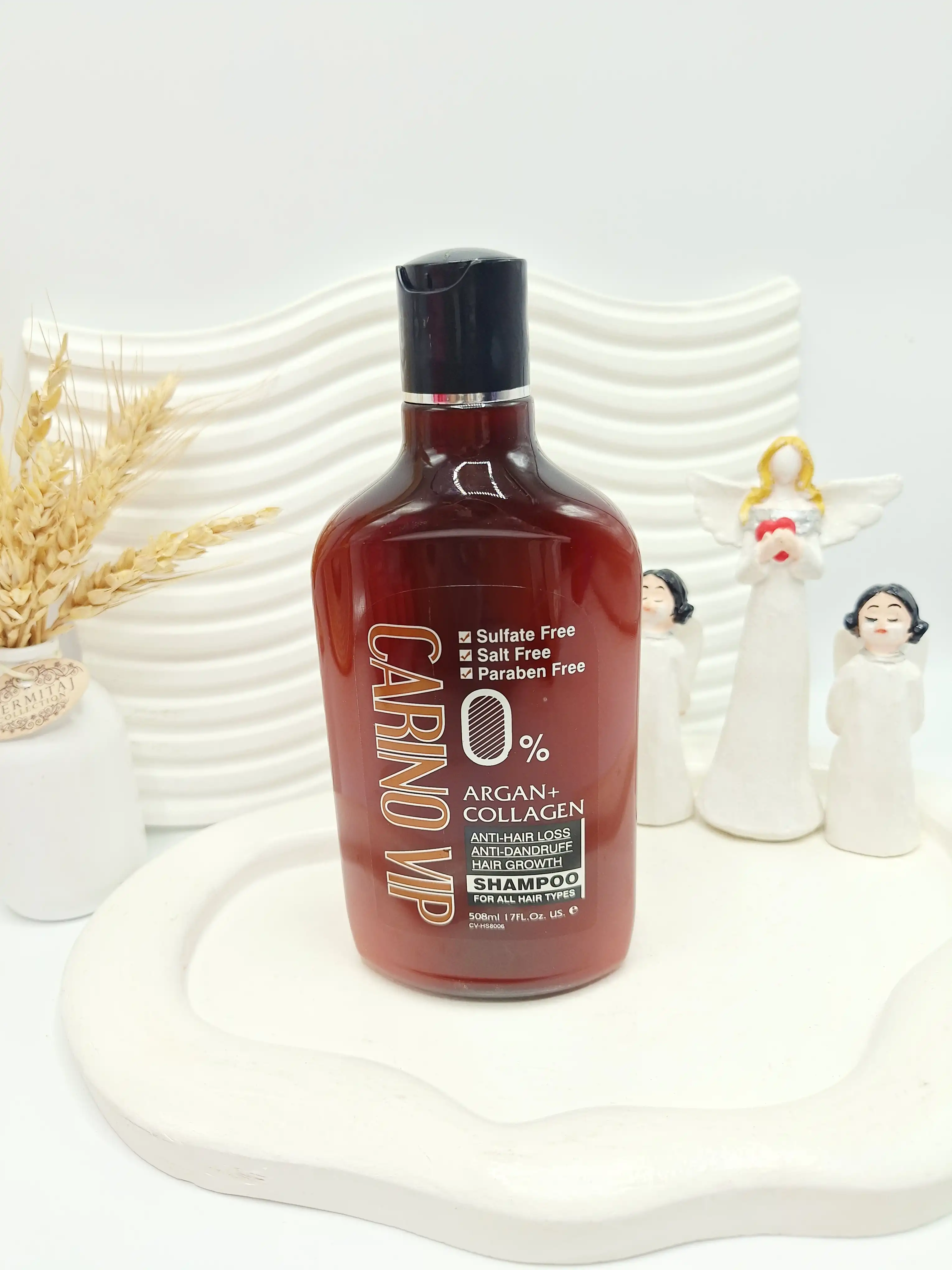 شامپو بدون سولفات کارینو وی ای پی تقویت کننده و ترمیم کننده مو حجم 508 گرم اورجینال کد 8006