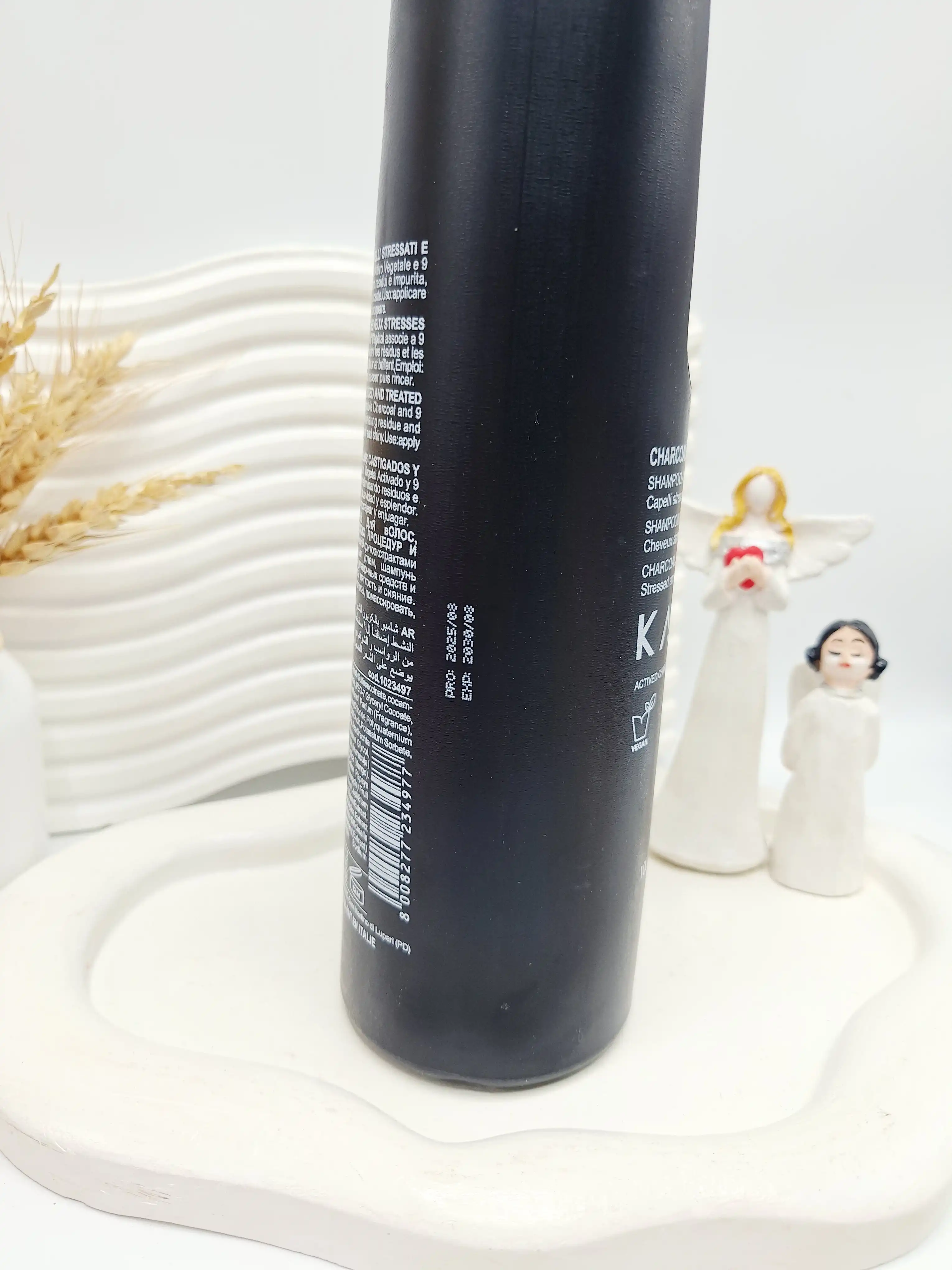 شامپو ذغالی کربن 9 از برند اچ اس لاین بدون سولفات حجم 1000 میل کد 4977