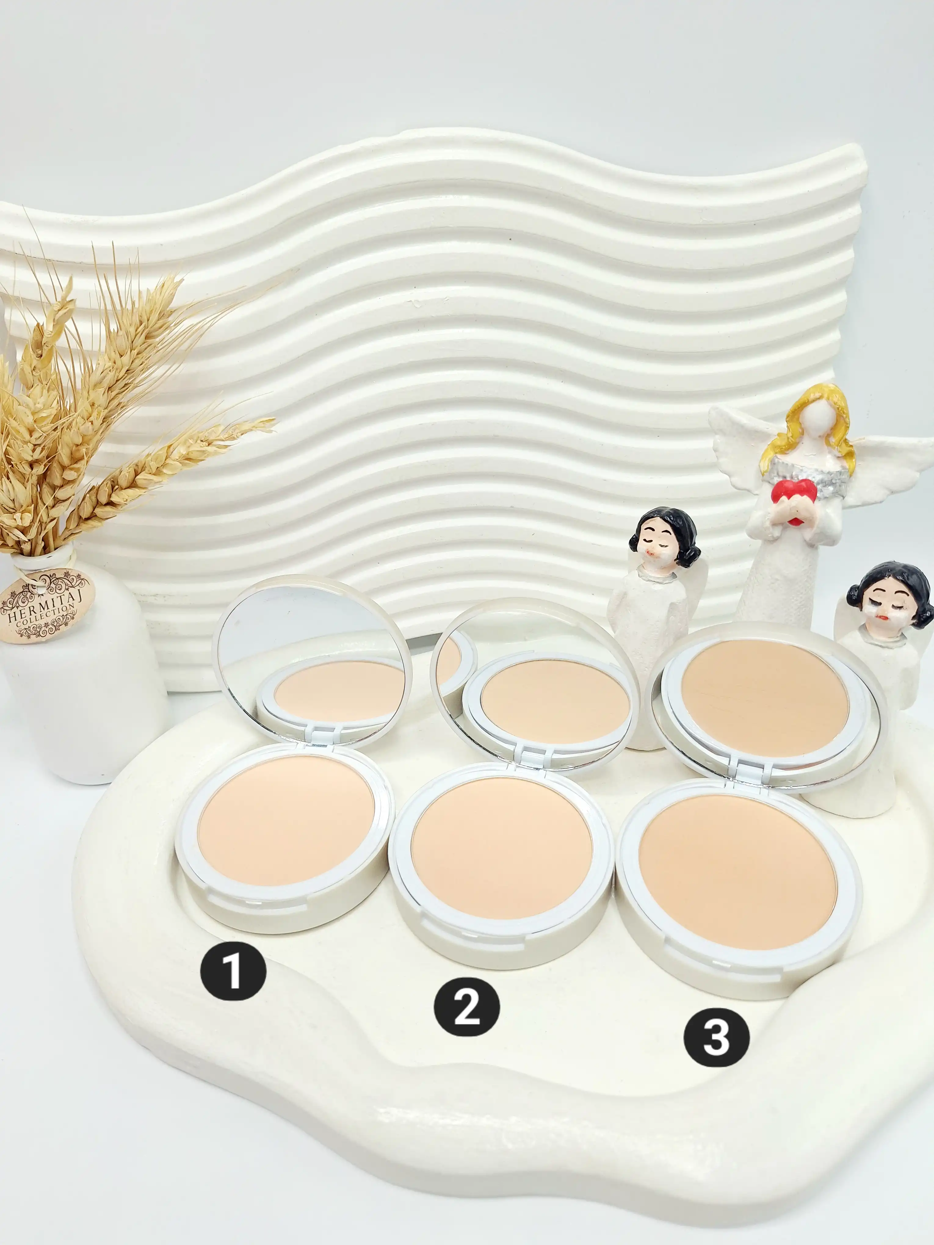 پنکک پودر فشرده مات کننده و کنترل کننده چربی طرح یونیکورن HASAYA GIRL کد 3823