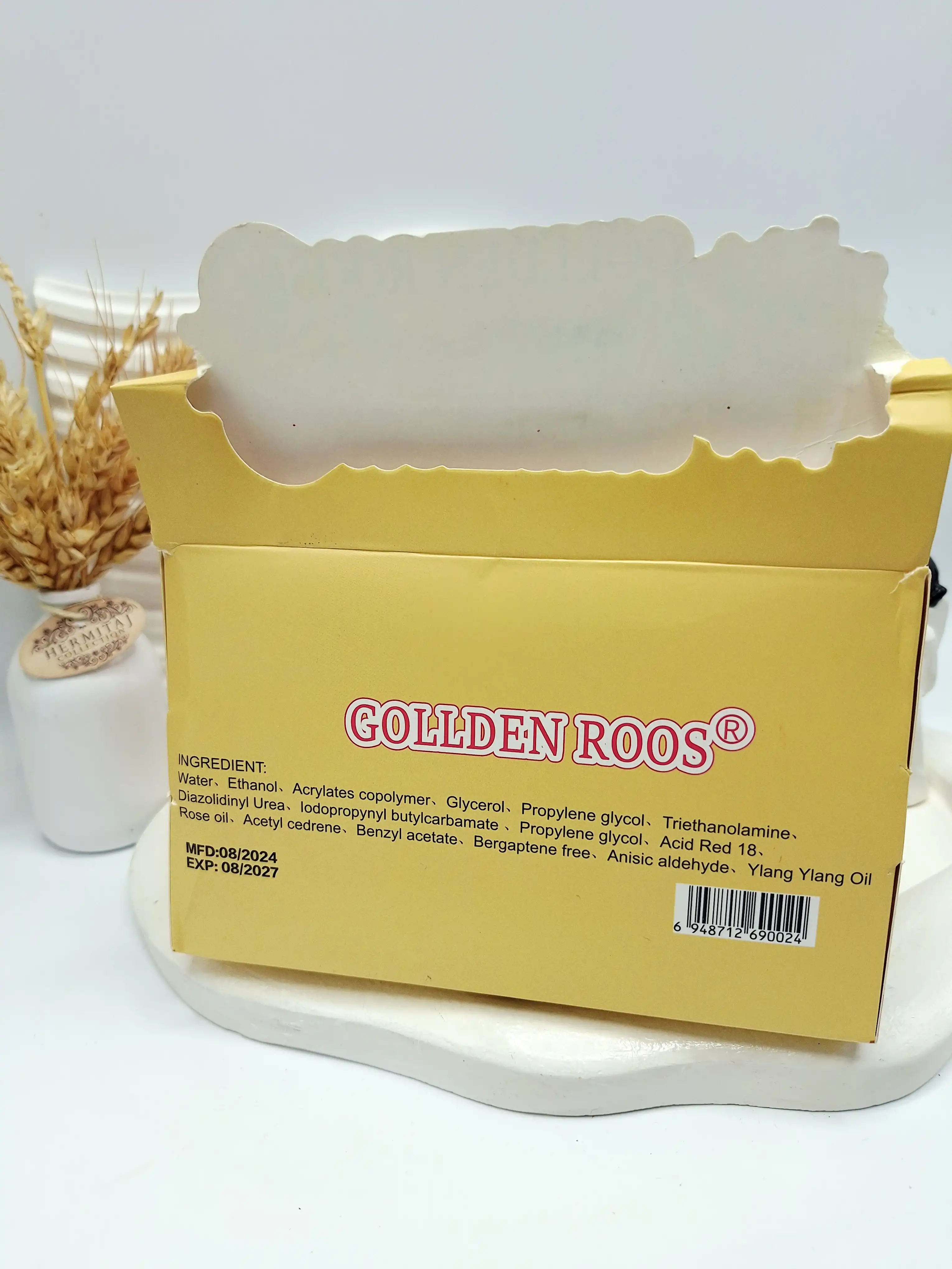 تینت لب باب اسفنجی برند GOLLDEN ROOR کد 002