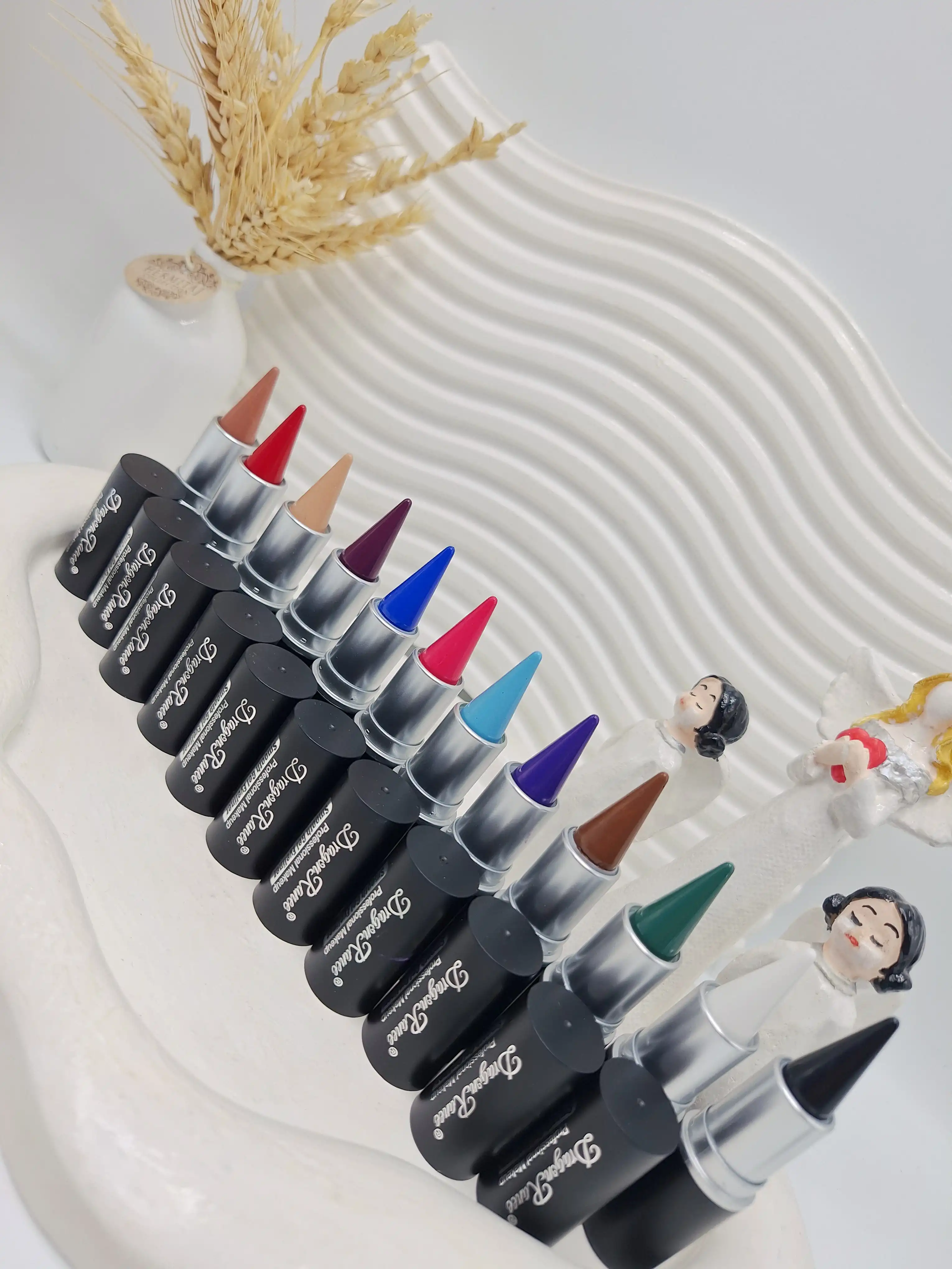 پک 12 تایی خط چشم ژله ای نرم برند دراگون رانی کد 6100