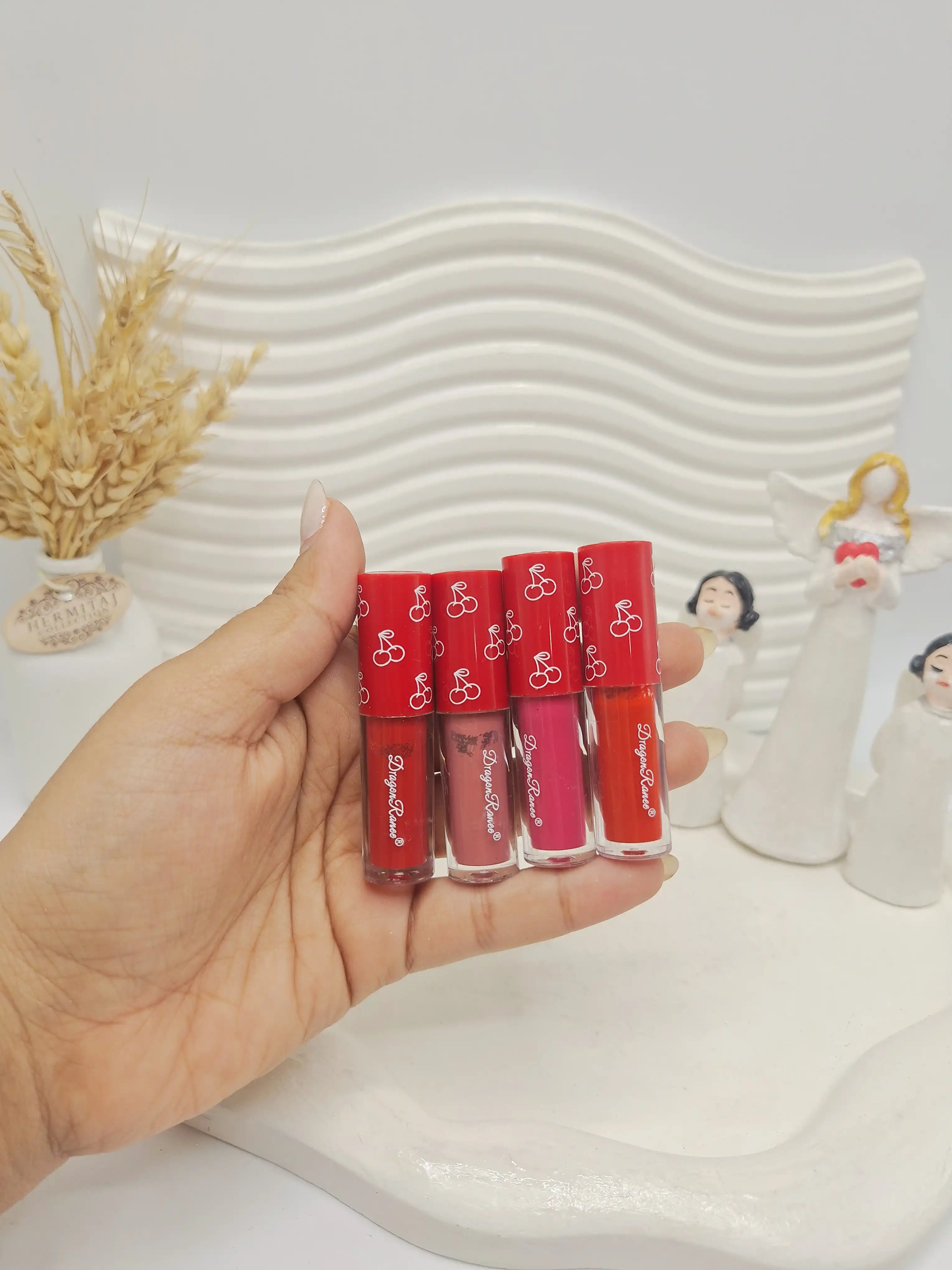 پک رژ لب 4 عددی آلبالویی دراگون رانی کد 0471