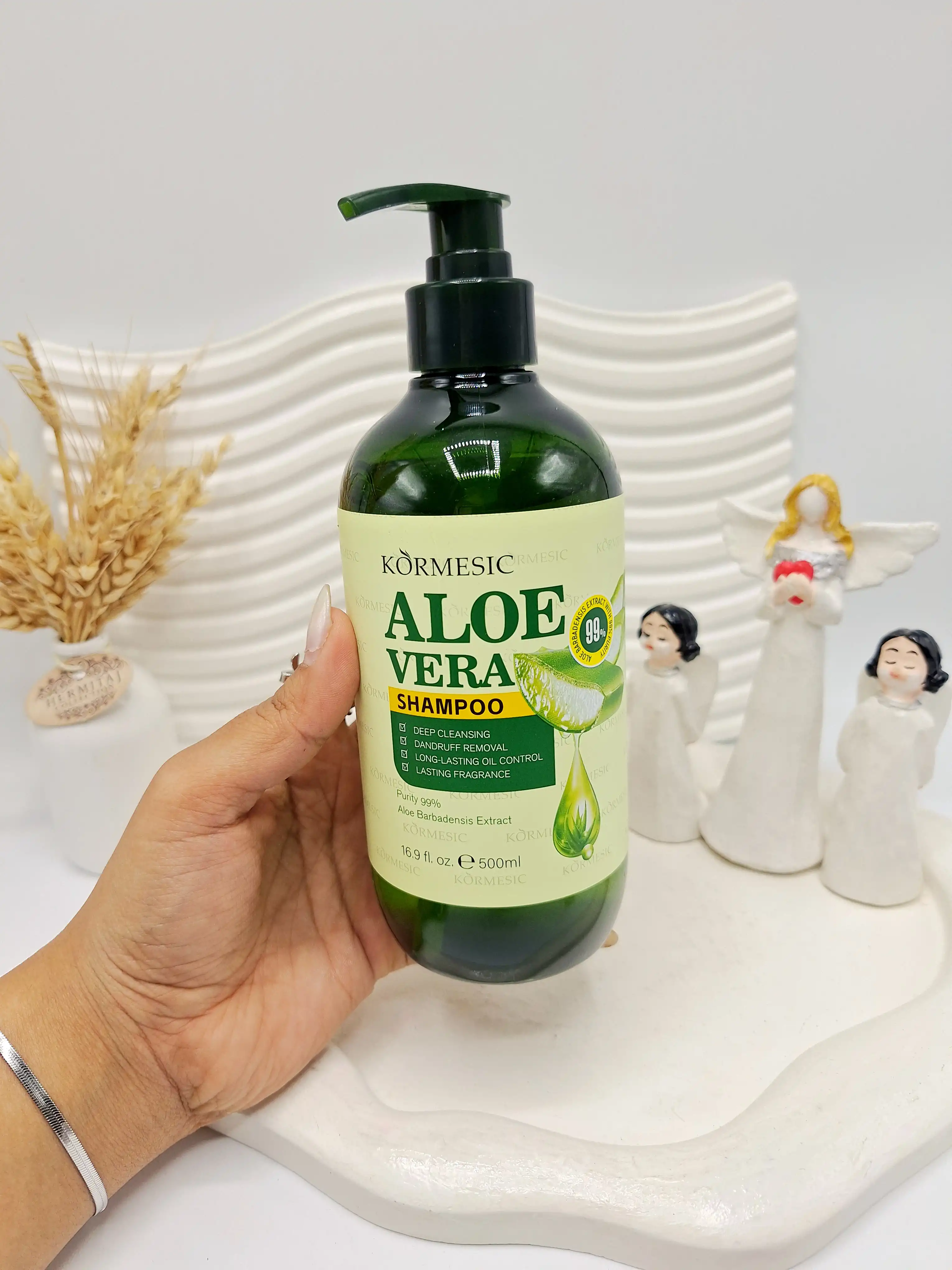 شامپوی ضد شوره آلوئه ورا کورمزیک KORMESICIC حجم 500 میل کد 4374