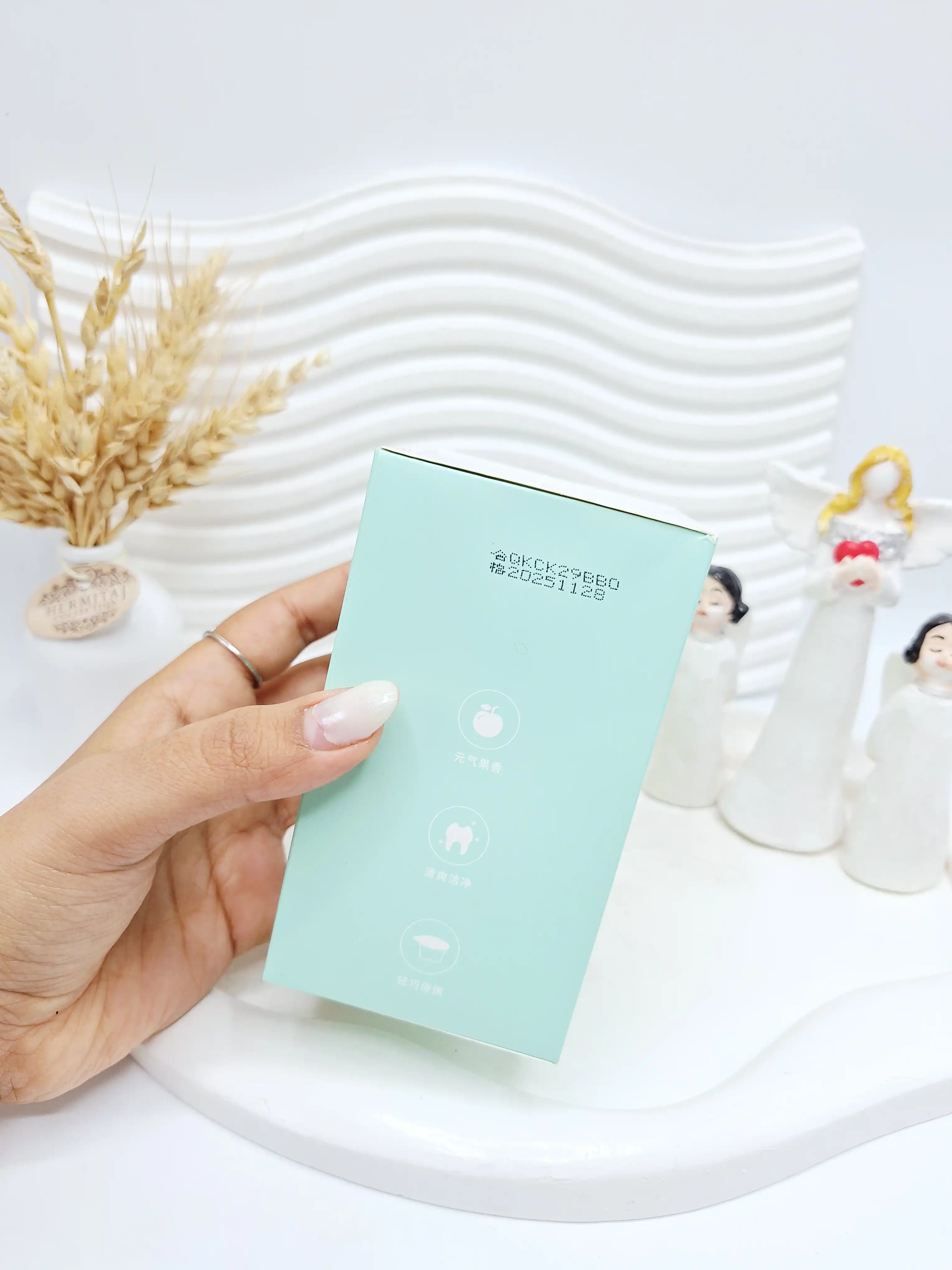 پک 12 تایی دهانشویه طراوت بخش نعنا ZHIDUO کد 3435