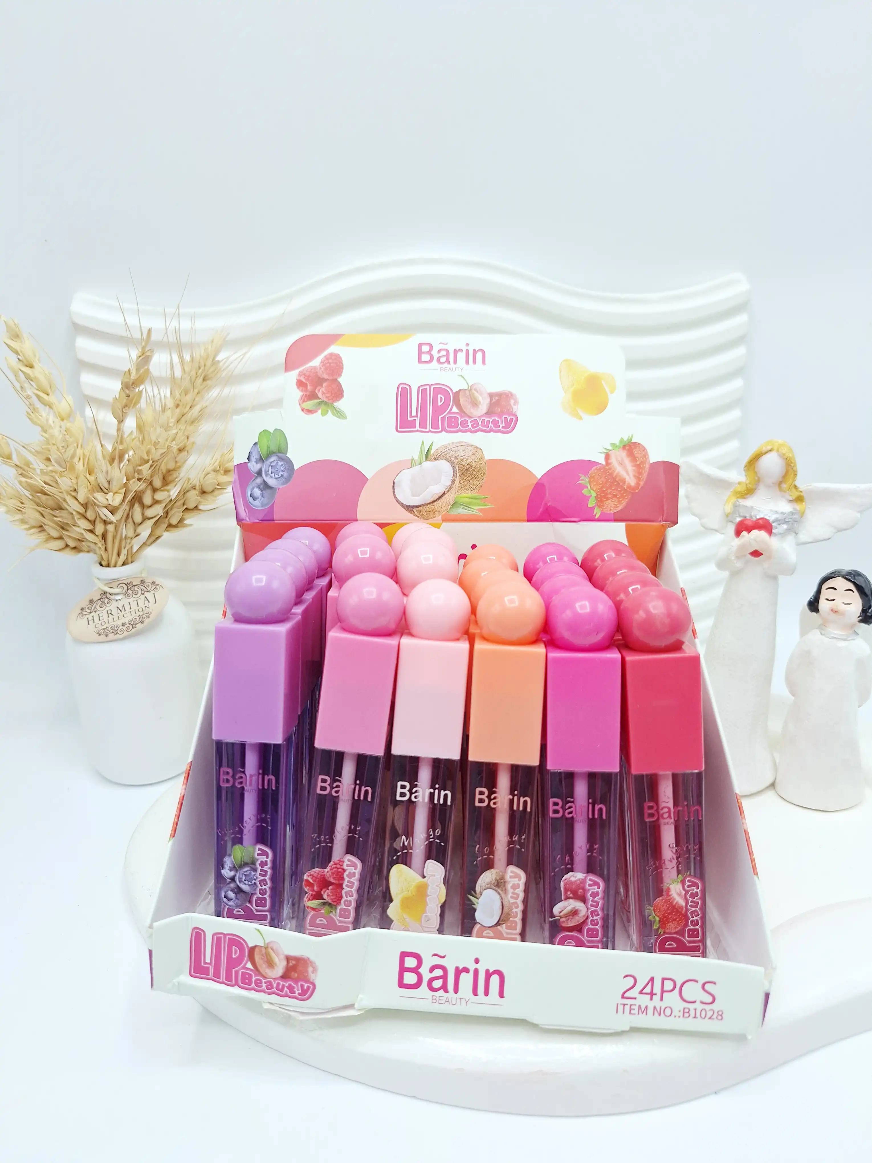 برق لب رایحه میوه ای Barin کد 1028