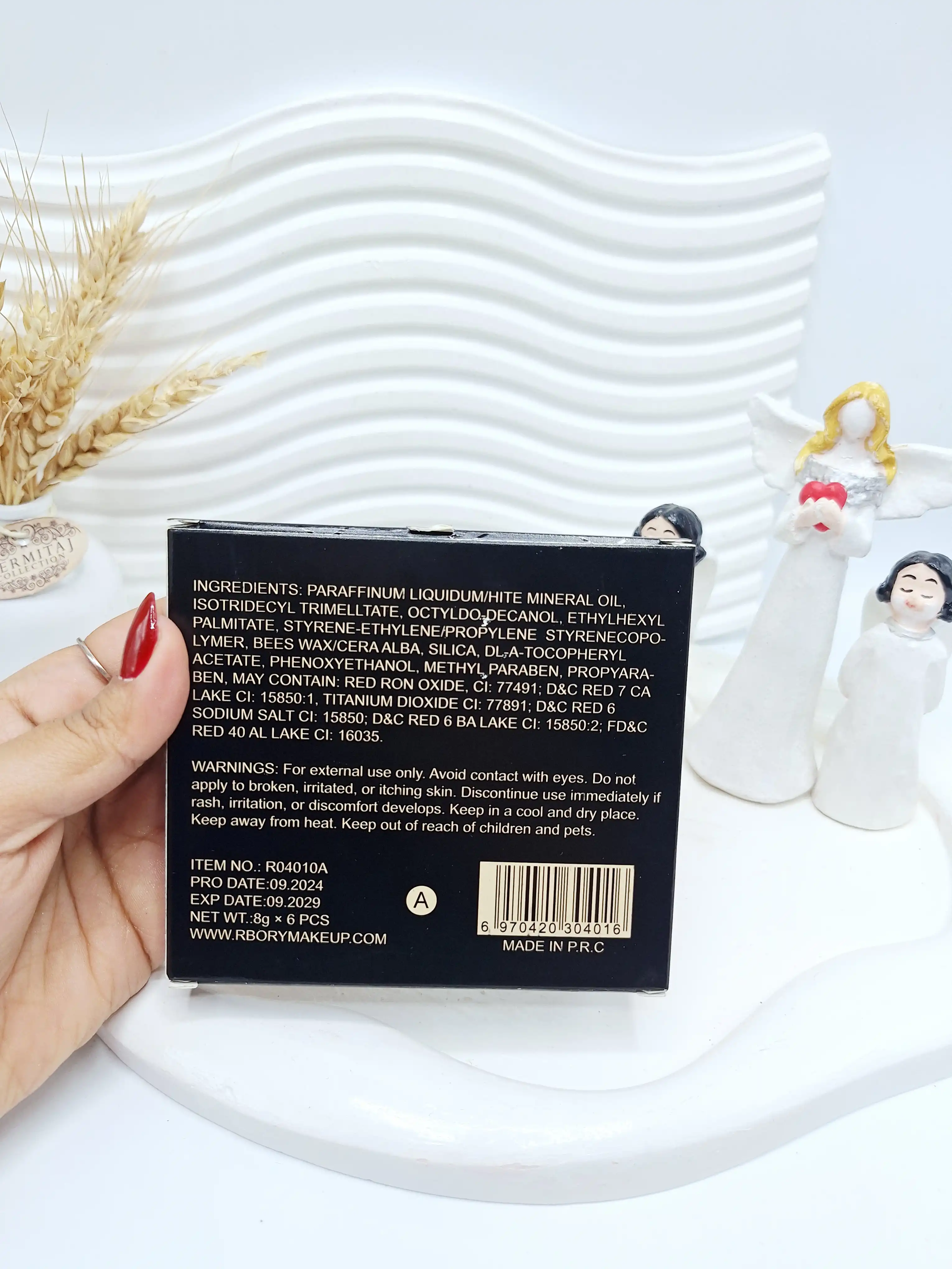 پک 6 تایی رژ مایع اصل RBORY کد 4016