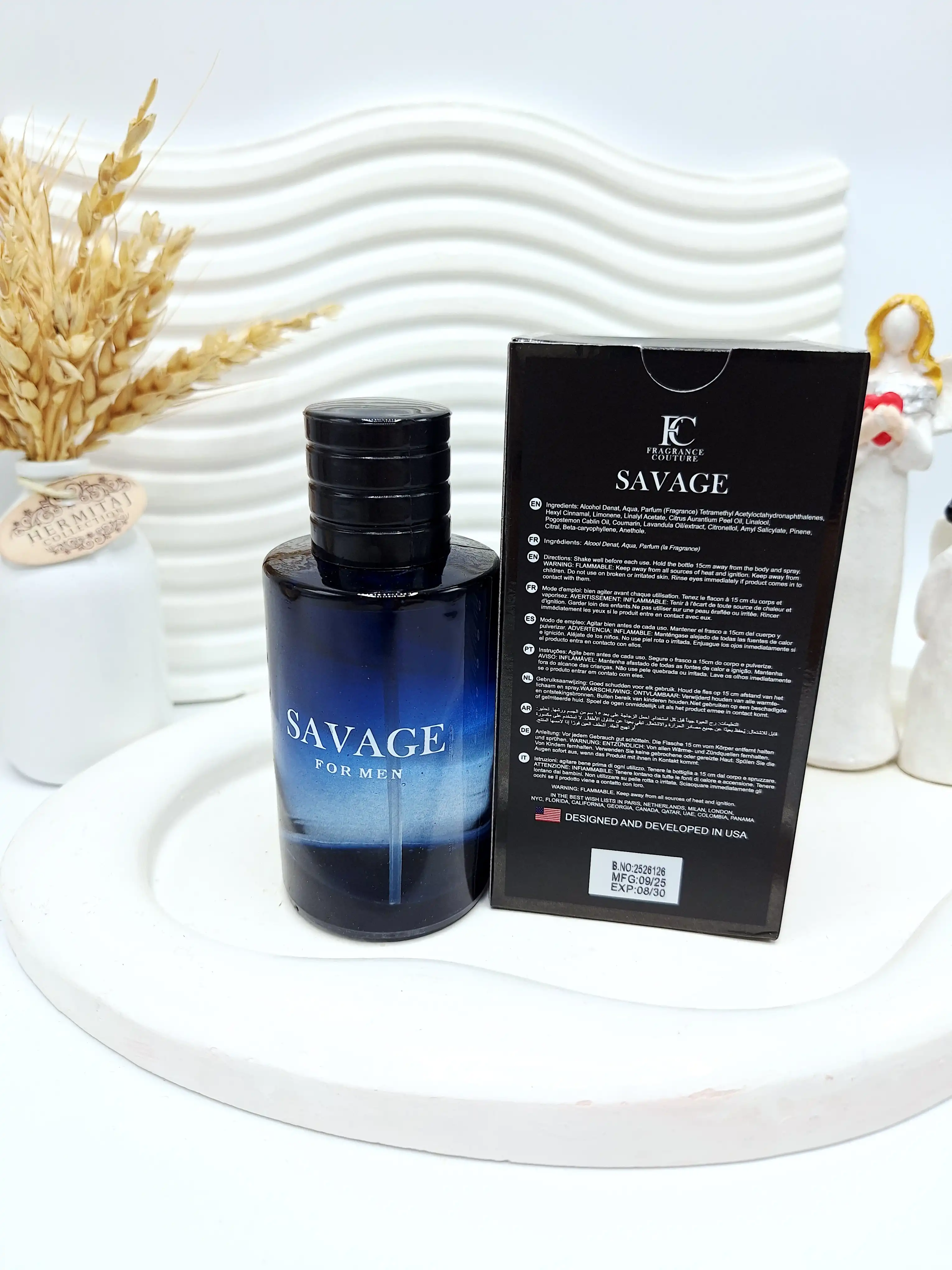 ادکلن SAVAGE FOR MEN حجم 100 میل کد 1913