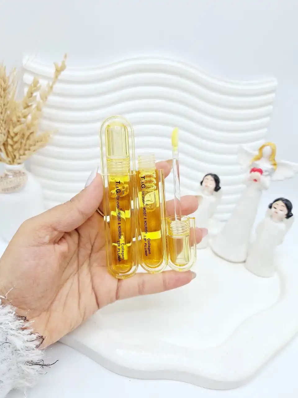 لیپ اویل طلایی براق کننده و حجم دهنده برند فور اور کد 6007