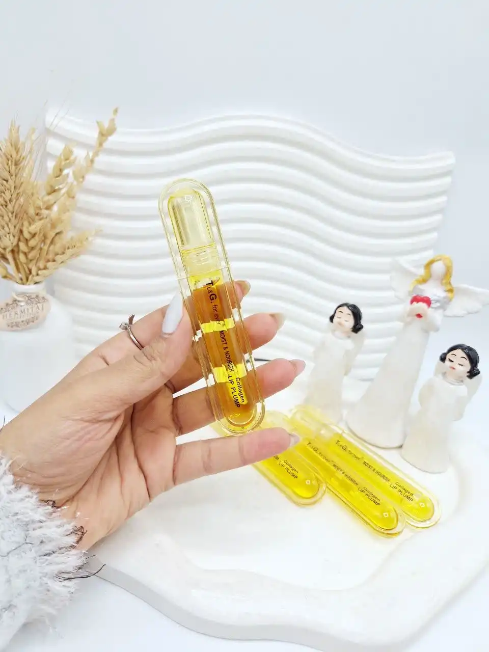 لیپ اویل طلایی براق کننده و حجم دهنده برند فور اور کد 6007