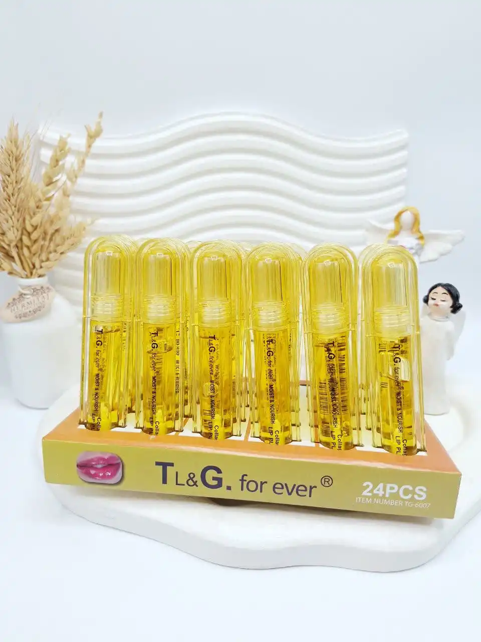 لیپ اویل طلایی براق کننده و حجم دهنده برند فور اور کد 6007