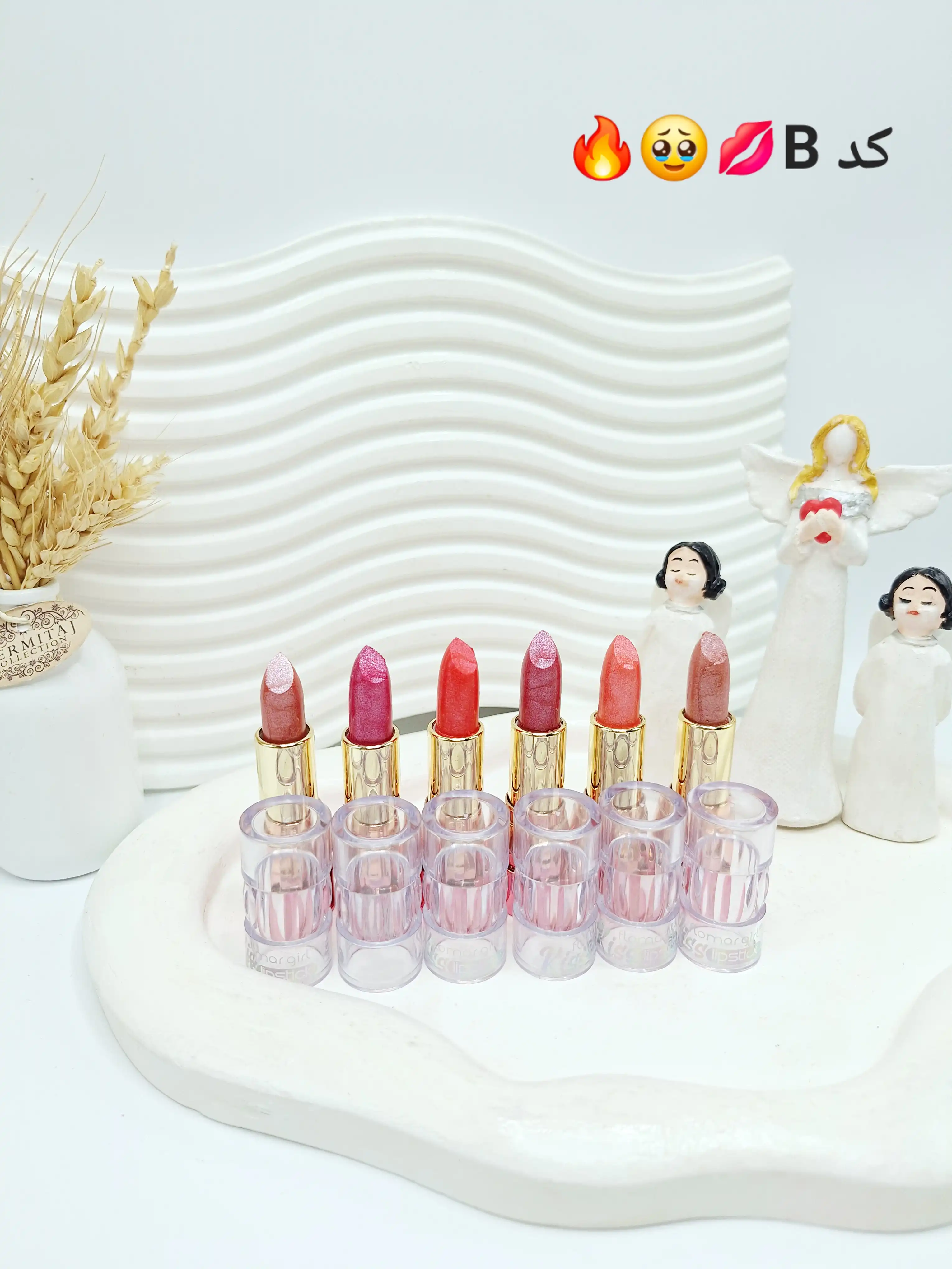 پک 6 تایی رژ جامد شاین دار زیبا برند فلورمار کد 8023