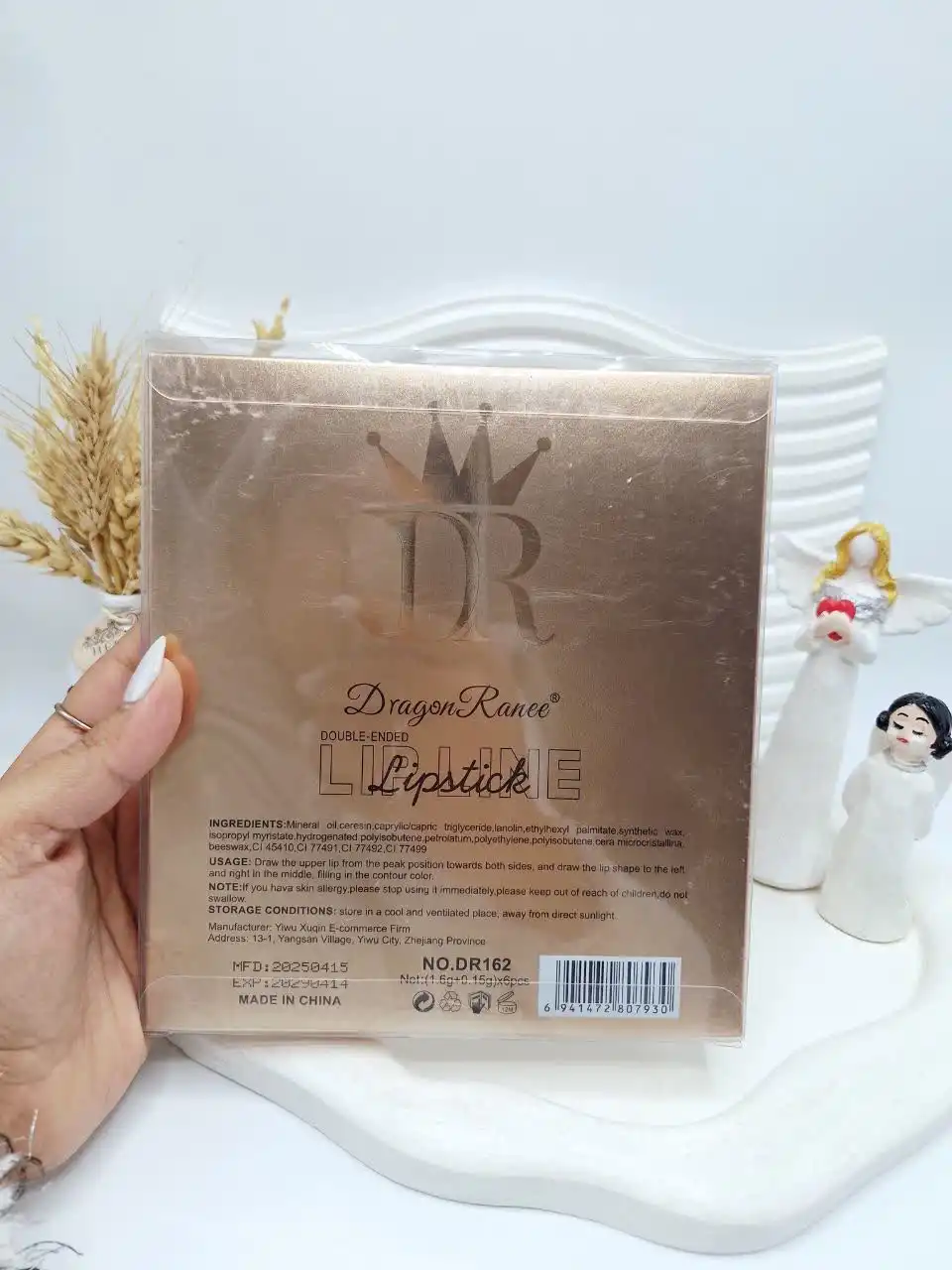 پک 6 تایی پرطرفدار لیپ پلامپر و خط لب دو طرفه کیفیت عالی برند دراگون رانی کد 7930