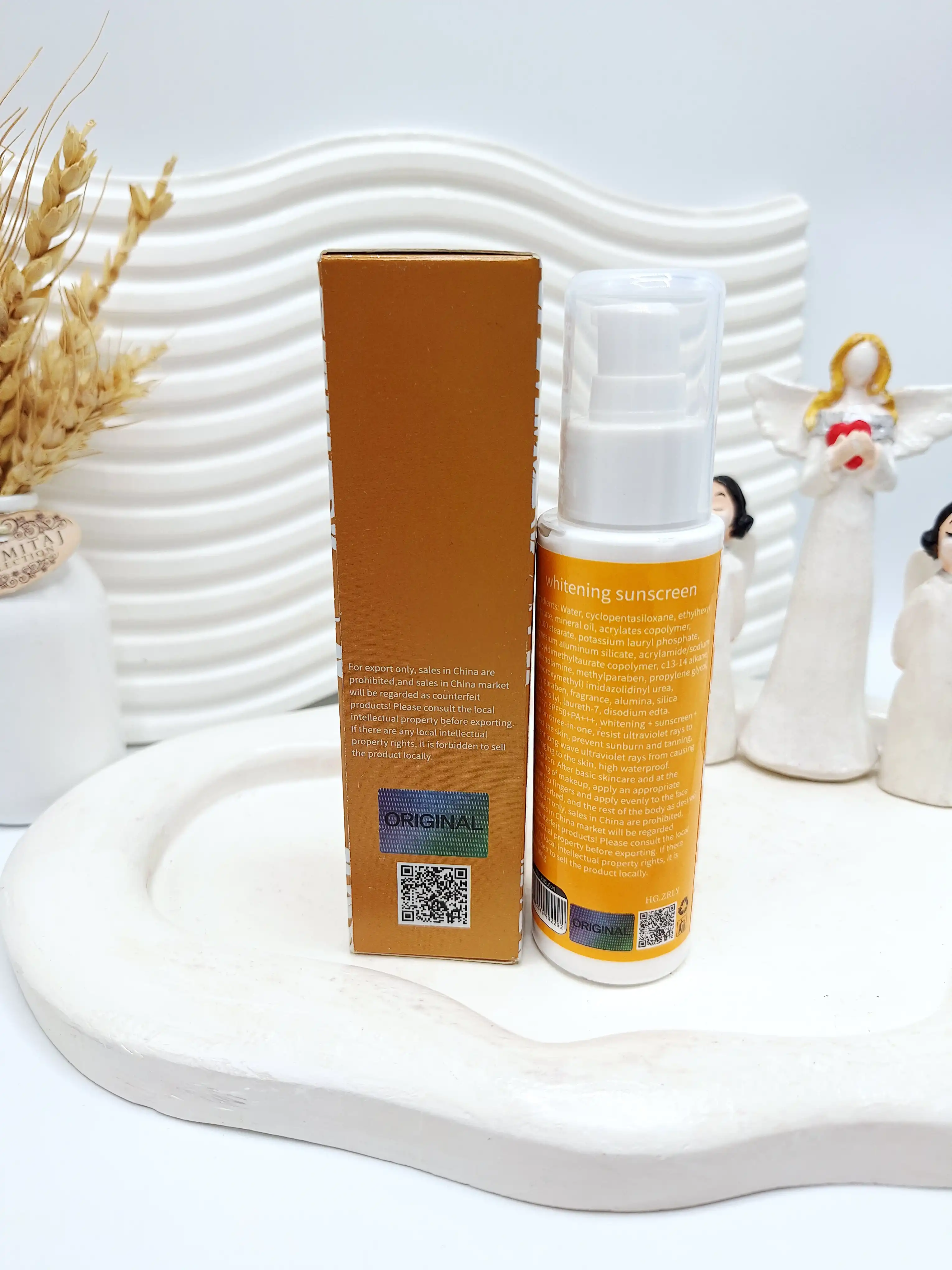 ضد آفتاب Spf 50 پمپی بیرنگ و سبک یارا (کارتن زرد ) کد 2292