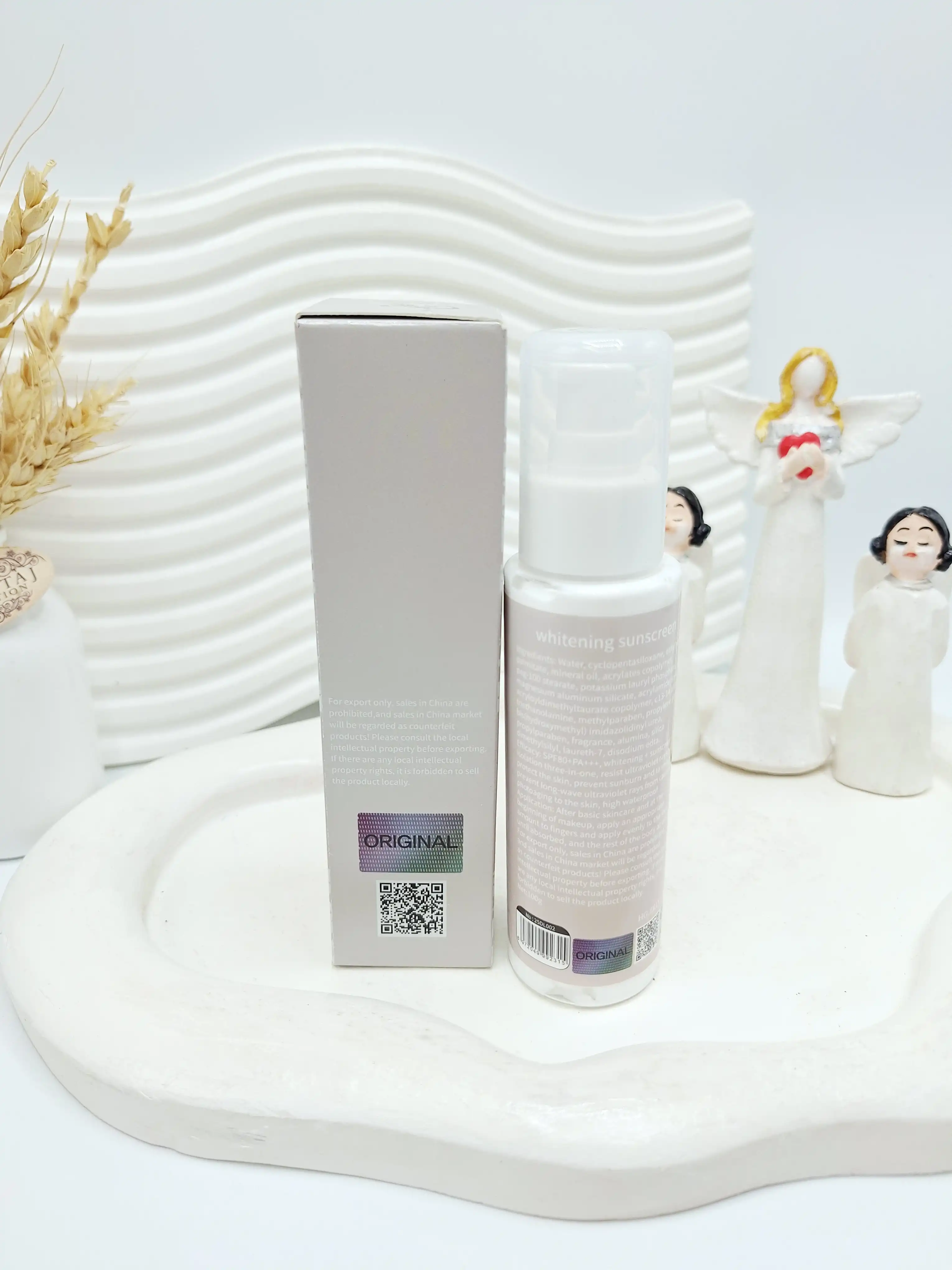 ضد آفتاب Spf 80 پمپی بیرنگ و سبک یارا (کارتن طوسی) کد 2315