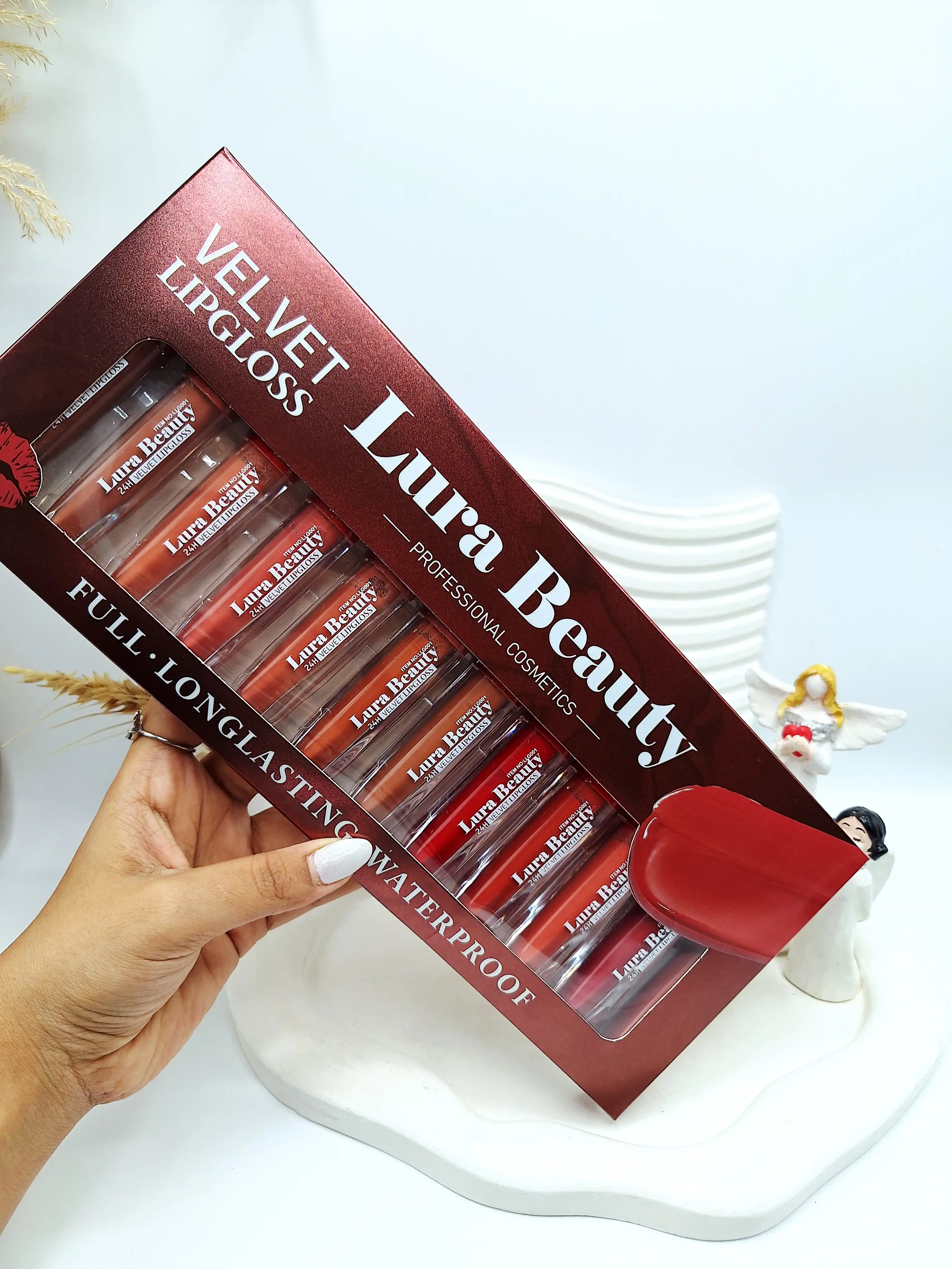 پک رژ مایع 12 تایی Lura Beauty کد 6665