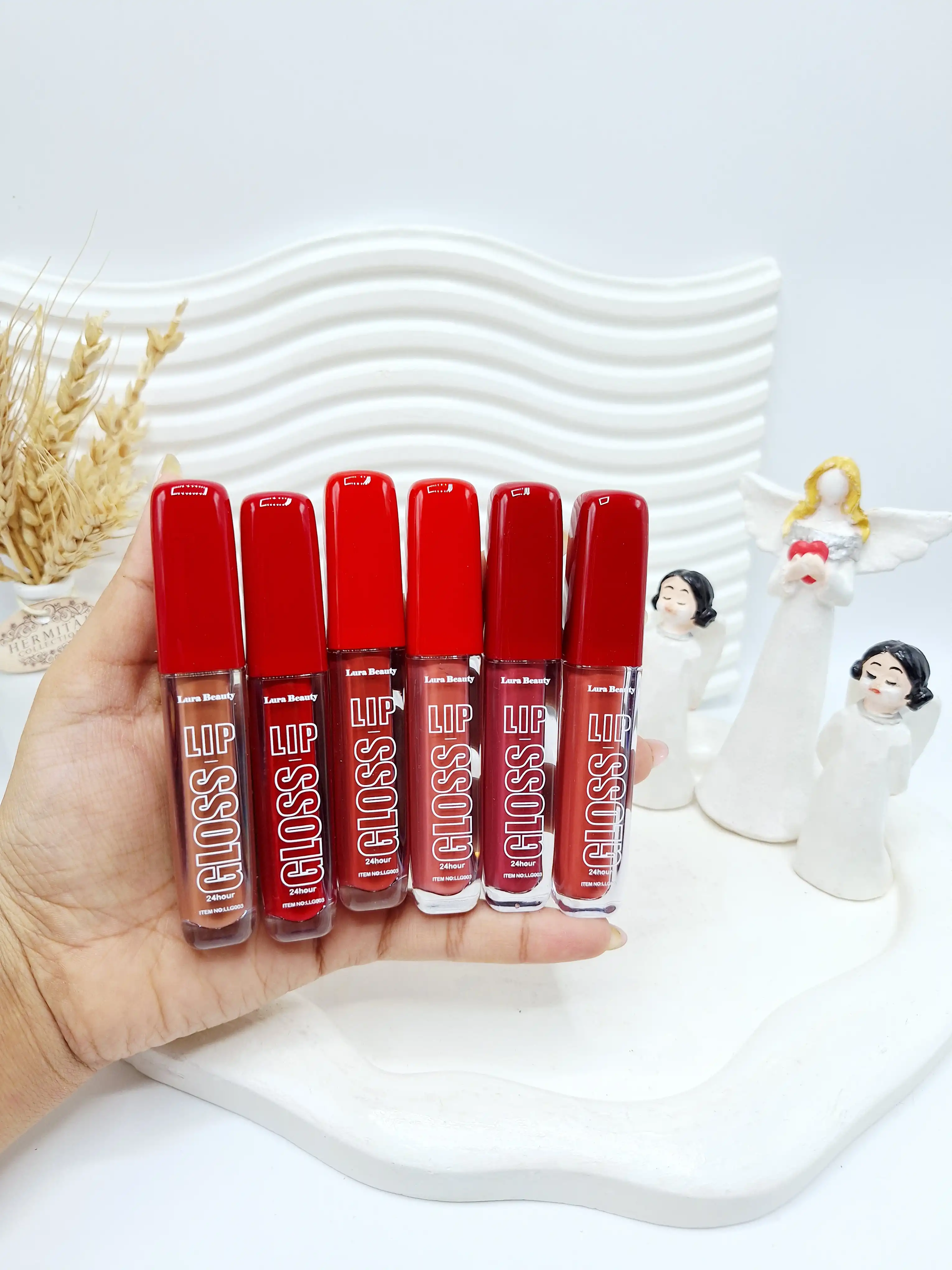 پک رژ مایع 12 تایی برند Lura Beauty کد 6689