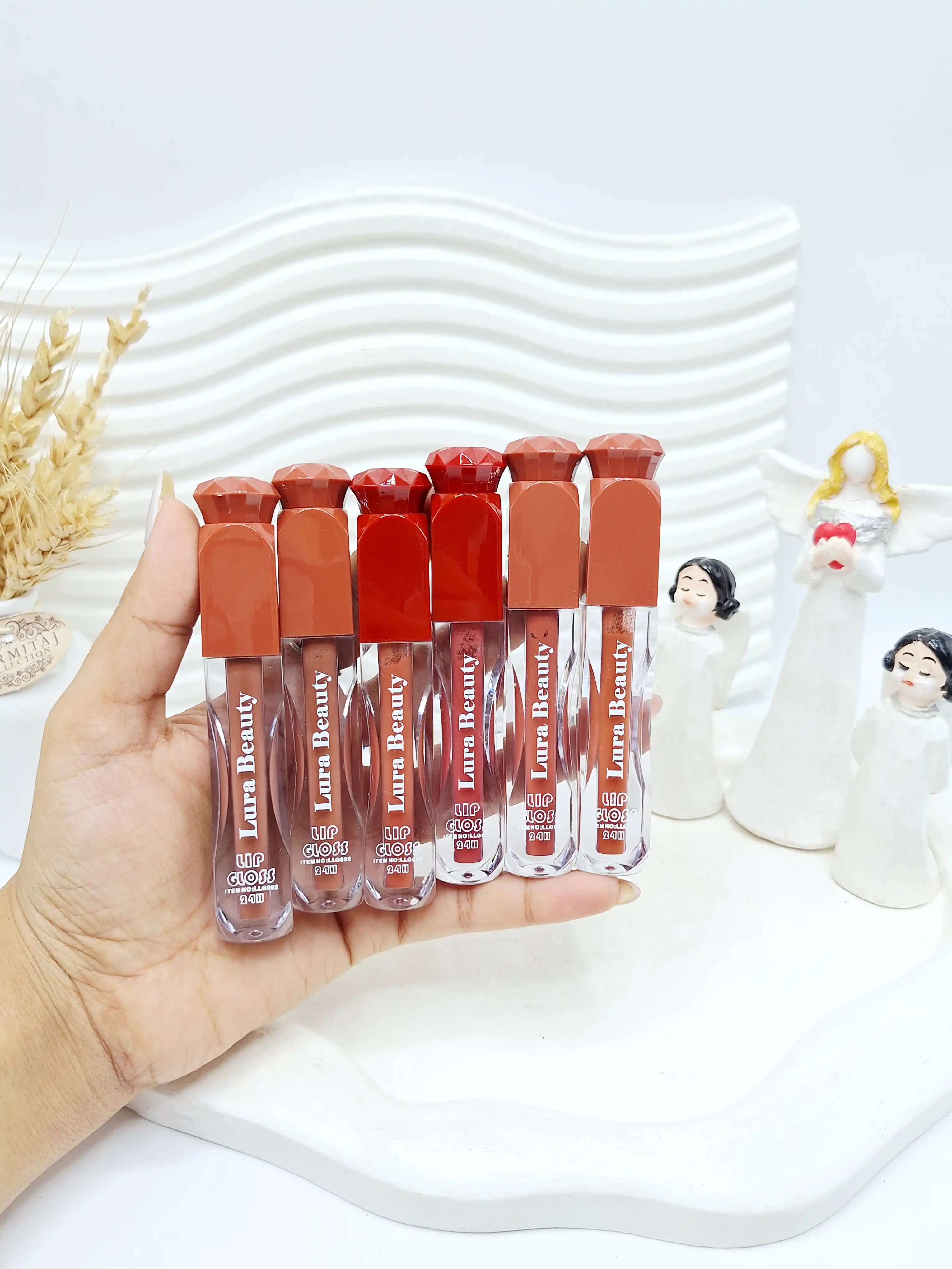 پک رژ مایع 12 تایی برند Lura Beauty کد 6672