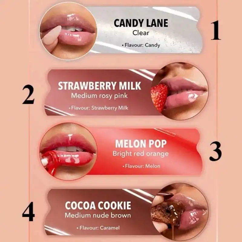 لیپ گلاس کریستالی براق PAGE VINEکد 0004