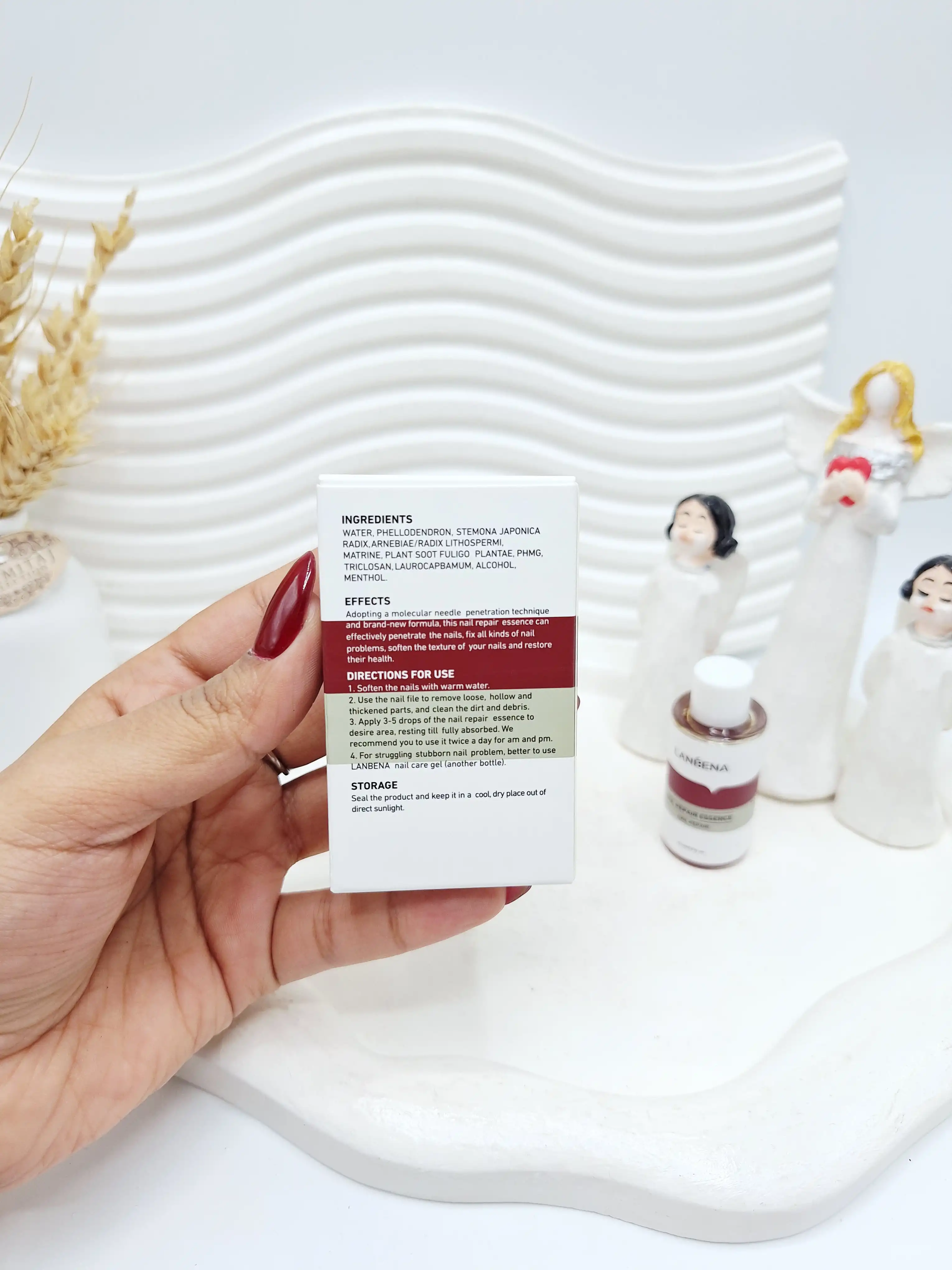 سرم تقویت کننده و ترمیم کننده ناخن برند لانبنا اصلی حجم 15 میل کد 6139