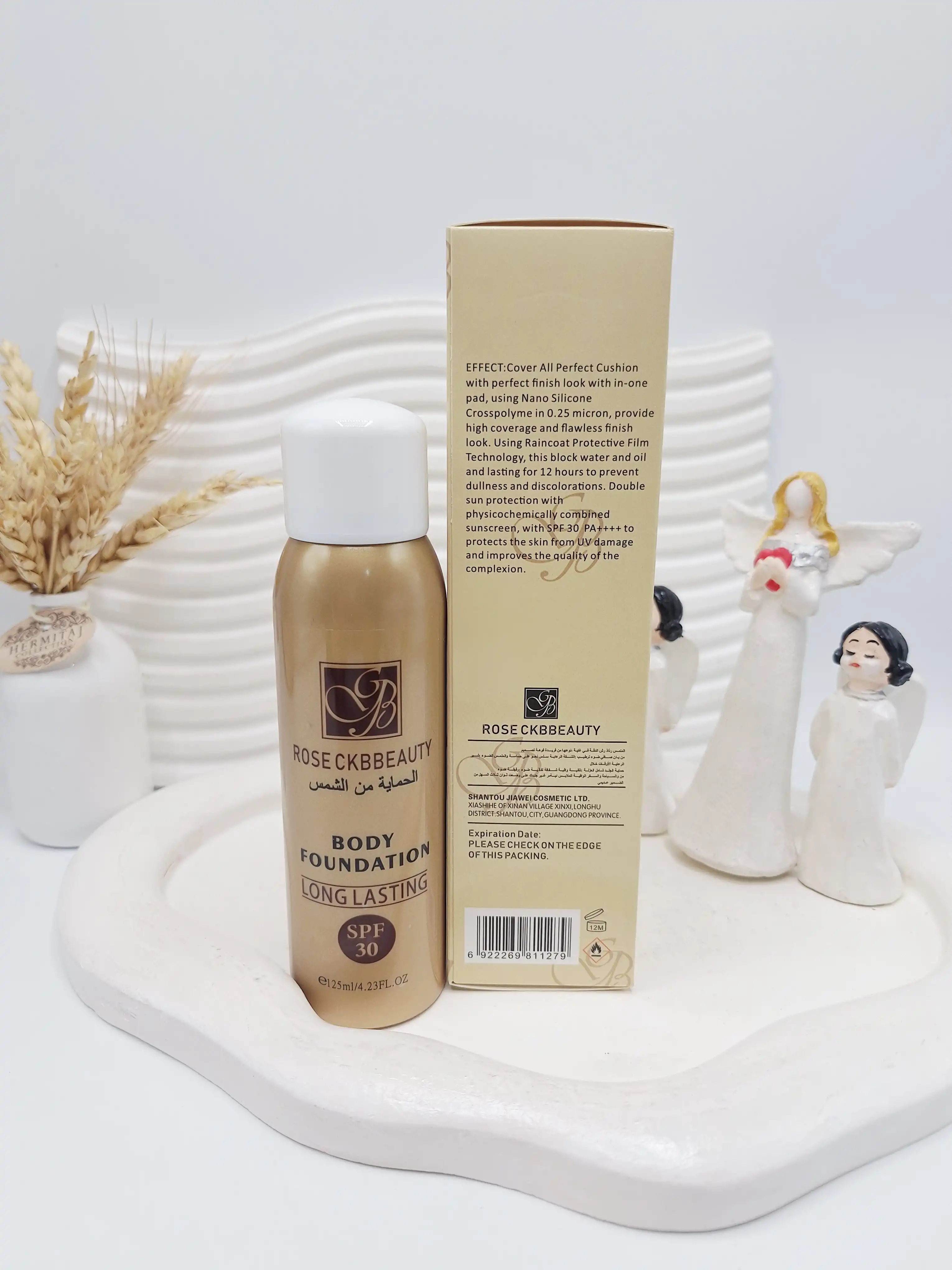 اسپری سفید کننده بدن با ماندگاری بلند SPF 30 برند ROSE CKBBEAUTY کد 1279