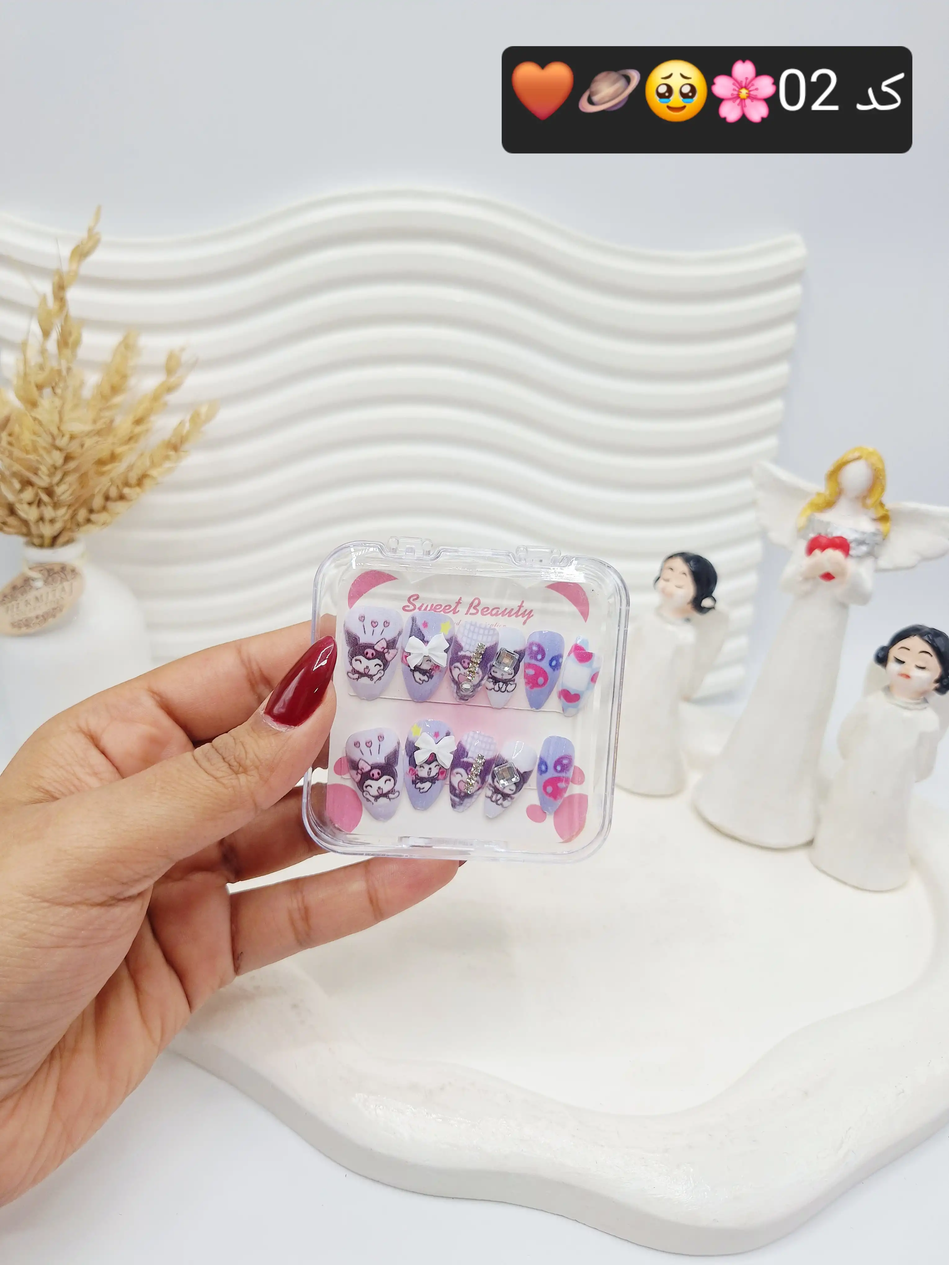 ناخن مصنوعی جذاب کرومی کد 1984