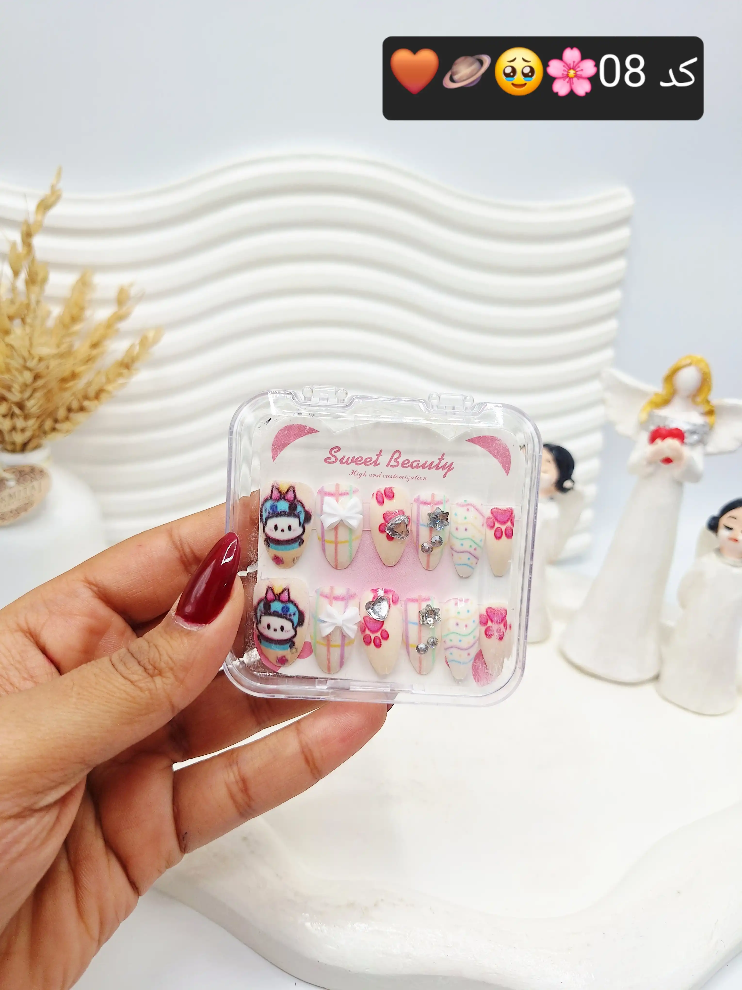 ناخن مصنوعی جذاب کرومی کد 1984