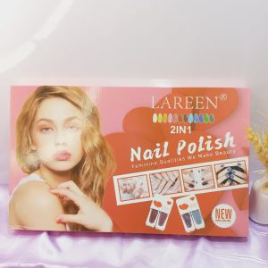 جعبه لاک دو قلو پرطرفدار کتابی نایلی پولیش لرن NAIL POLISH LAREEN کد S008