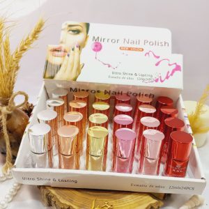 لاک آینه ای پرطرفدار نایلی پولیش NAIL POLISH کد Z9045